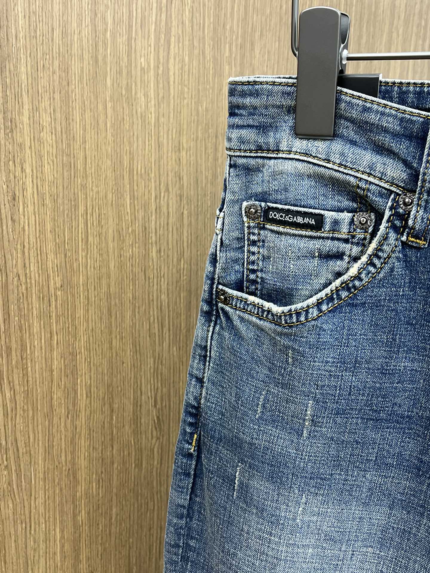 秋冬 DG 🔥🔥高端定制、25ss秋冬最新款原牛仔裤 柜台同步发售 原版定制复刻 客供五金辅料 原单品质