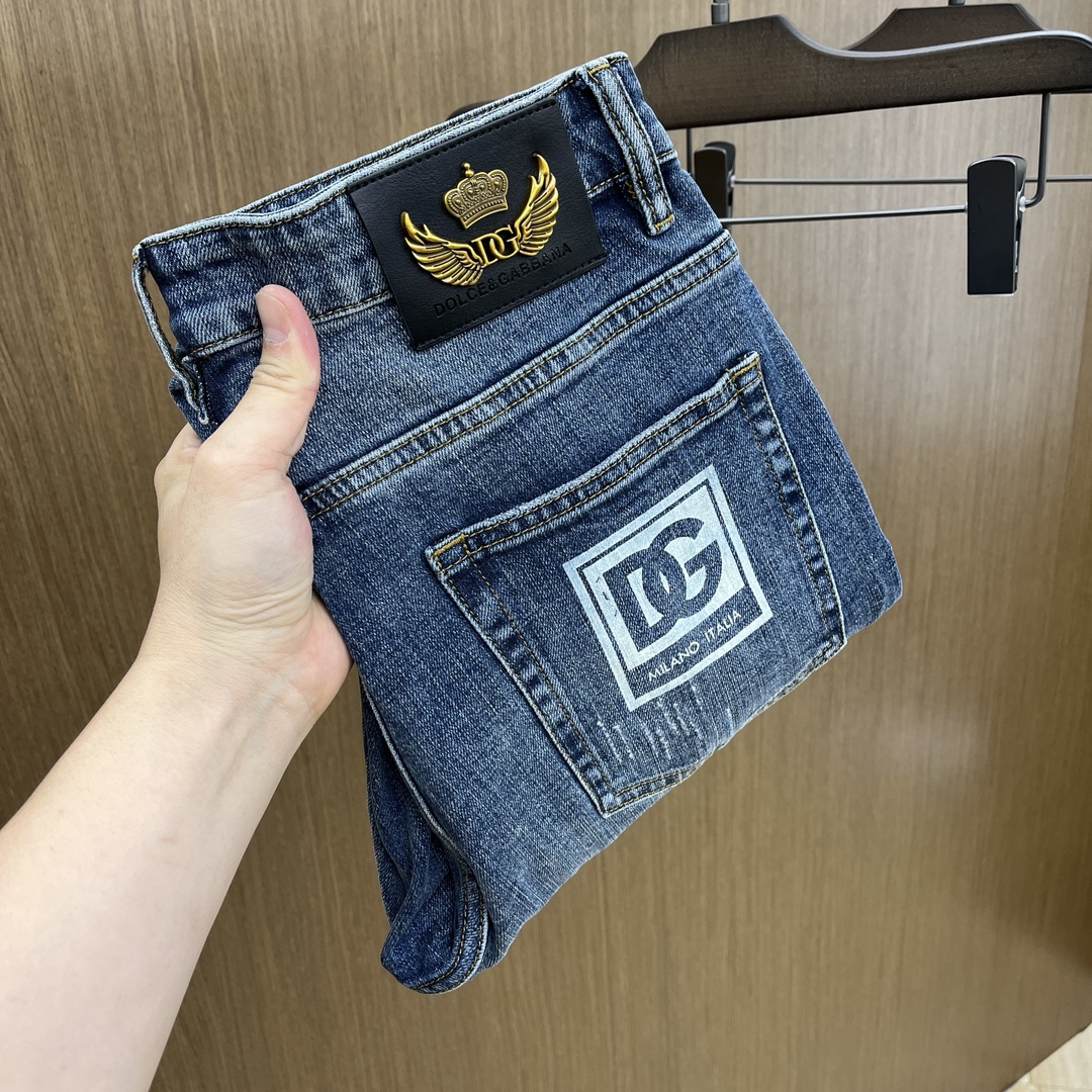 秋冬 DG 🔥🔥高端定制、25ss秋冬最新款原牛仔裤 柜台同步发售 原版定制复刻 客供五金辅料 原单品质