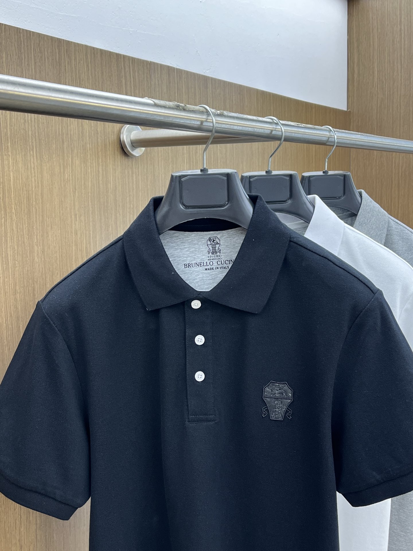  BC 🔥🔥独家定制工艺款 ,专柜同步2025ss夏季新品，男士胸前经典徽标标识商务休闲撞色领短袖Pol