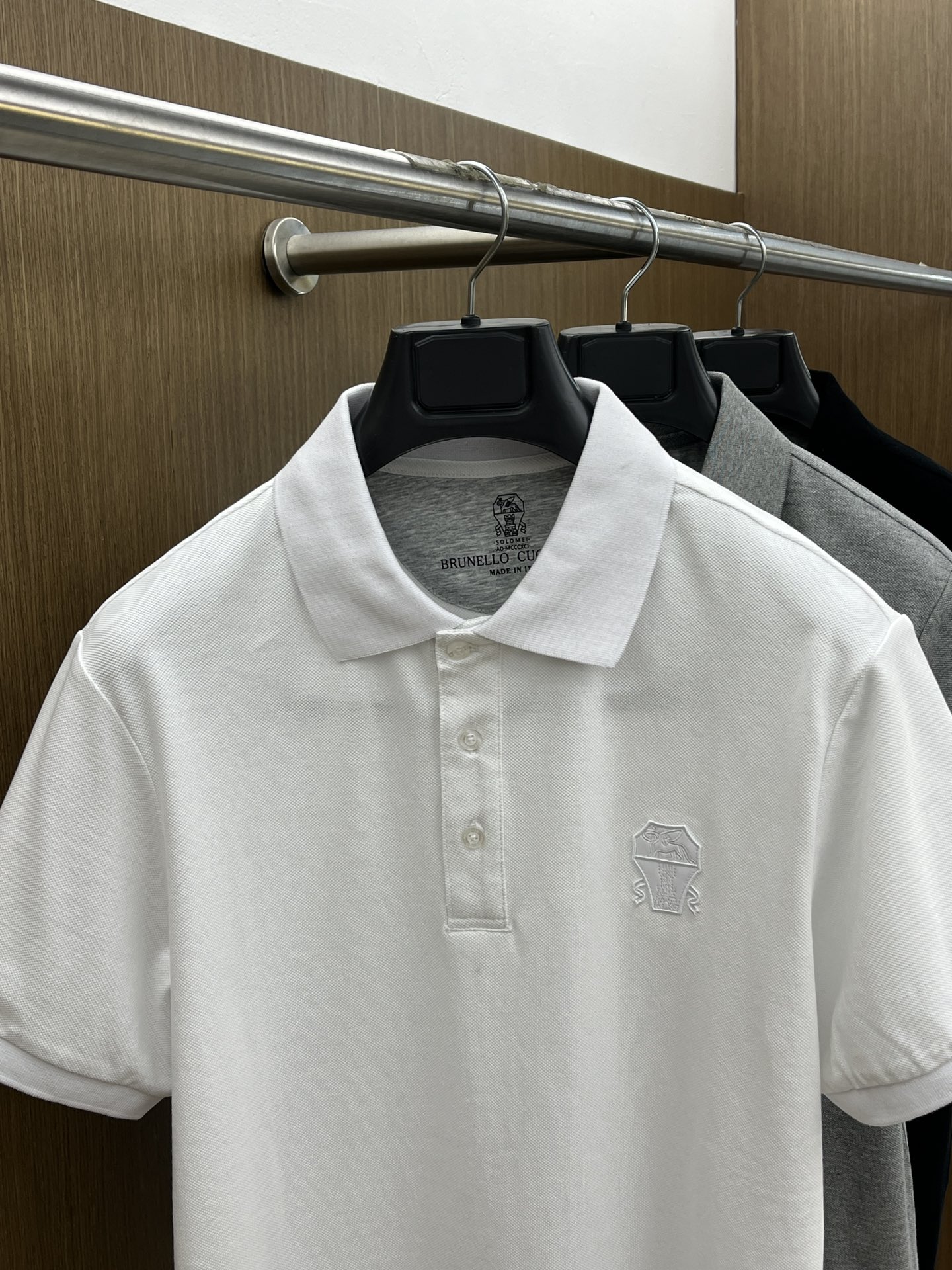  BC 🔥🔥独家定制工艺款 ,专柜同步2025ss夏季新品，男士胸前经典徽标标识商务休闲撞色领短袖Pol