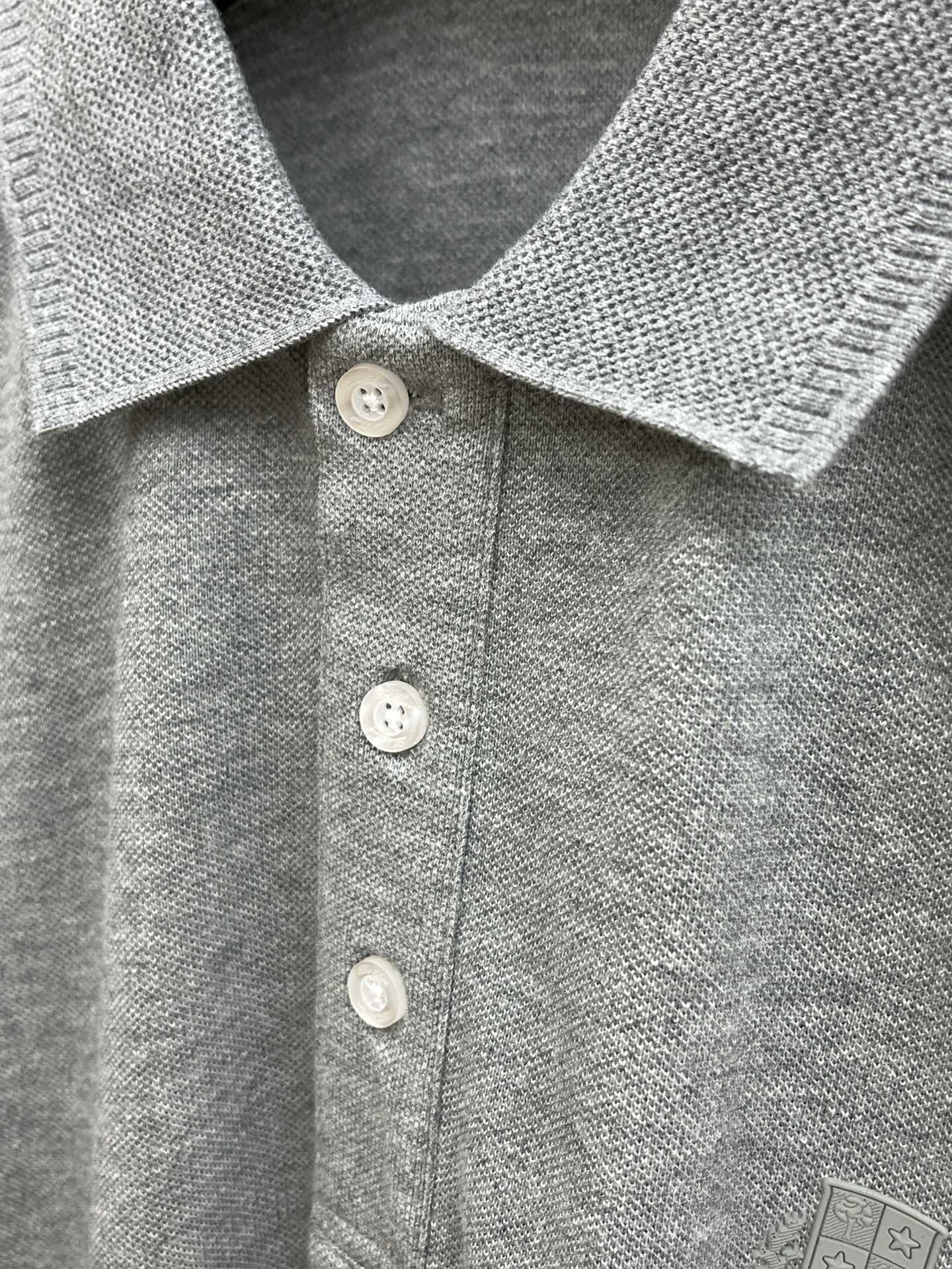  lP🆕🔥🔥独家定制工艺款 ,专柜同步2025ss夏季新品，男士胸前经典徽标标识商务休闲撞色领短袖Pol