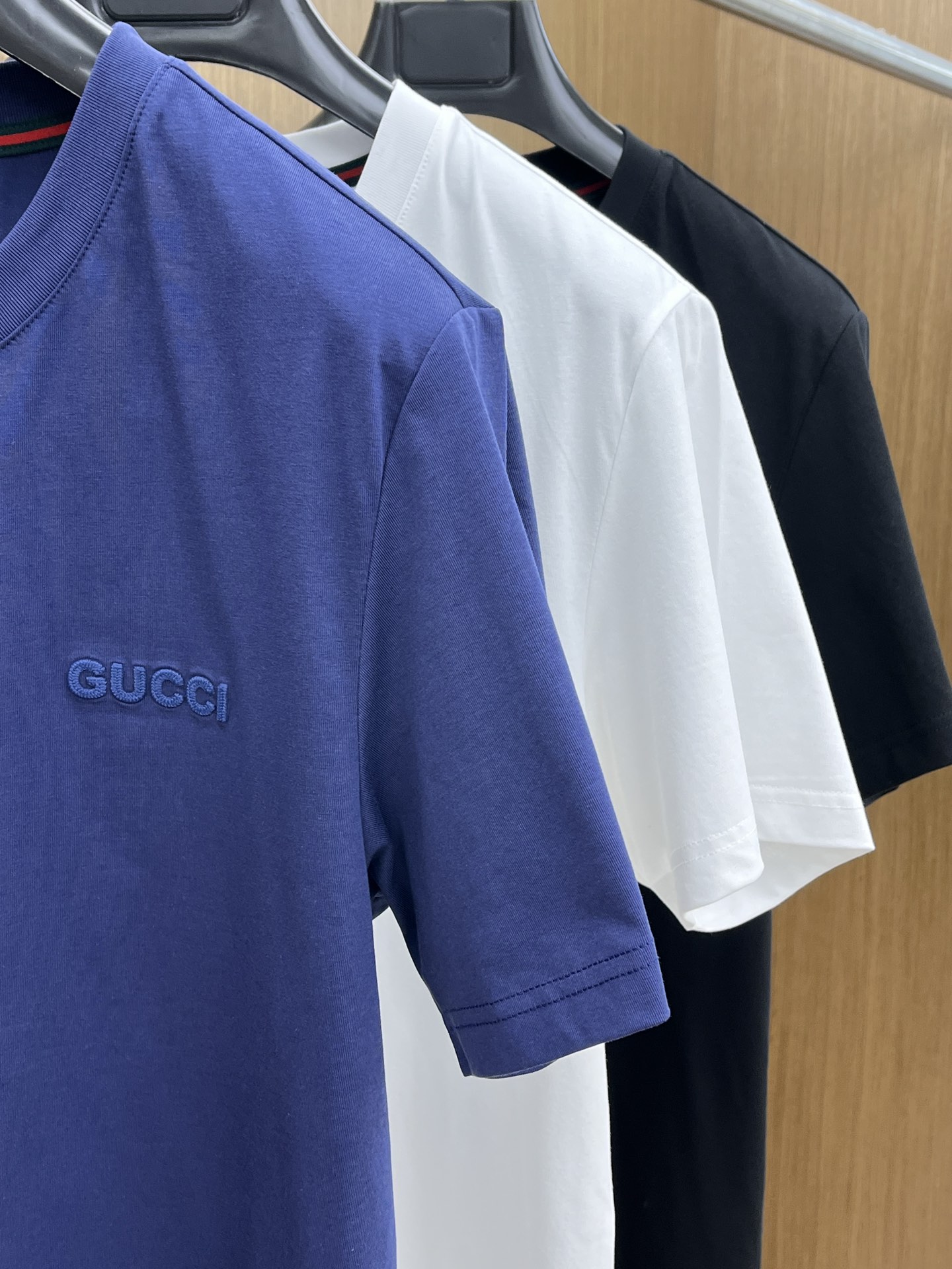 新款 Guc 🔥🔥2045s春夏新品！独家定制丝光棉棉面料，明星最爱时装味休闲简单大方 刺绣织带设计 工