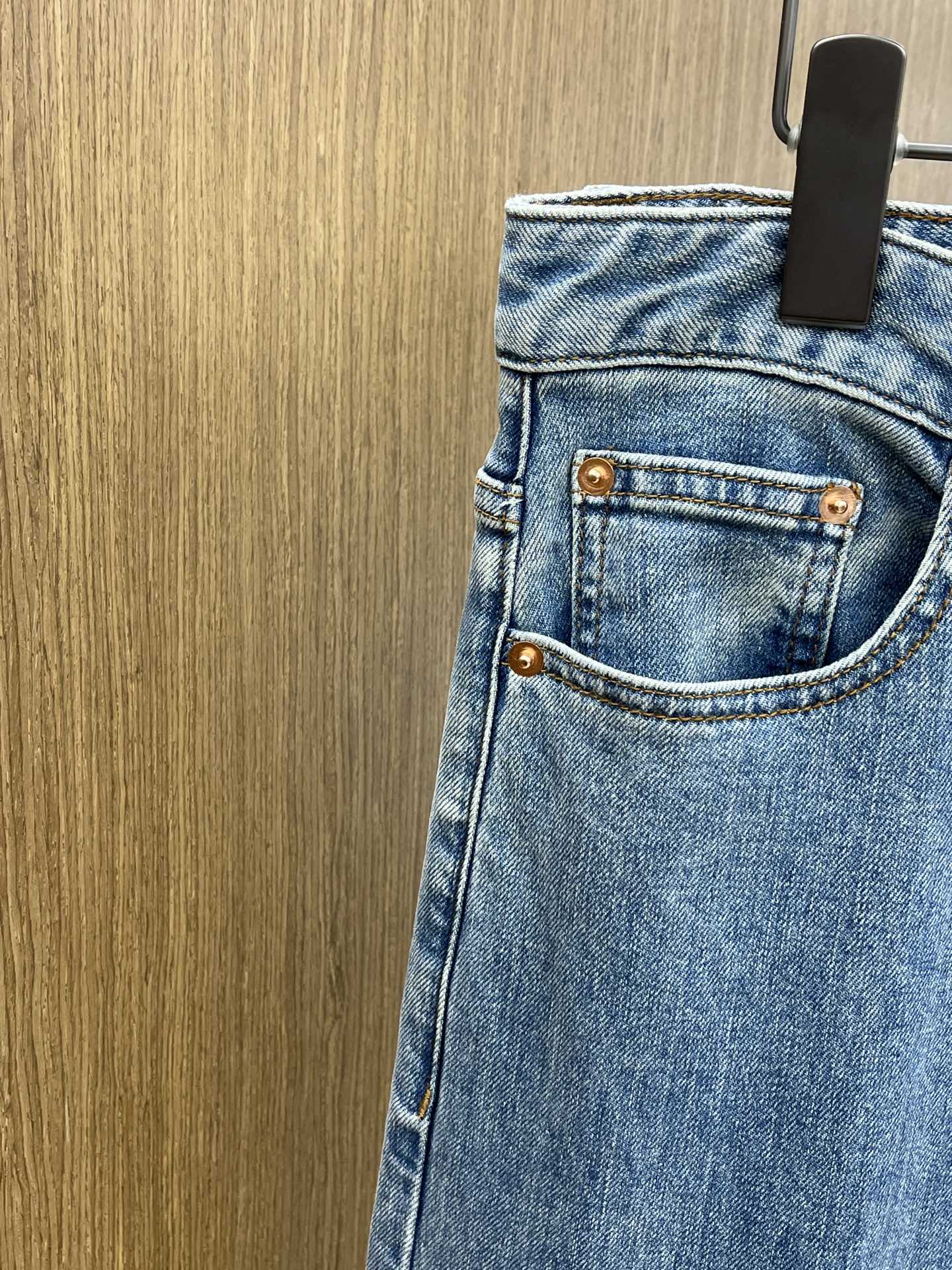 新款 调价 Guc 🔥🔥高端定制品质 25SS春夏最新款原单阔版牛仔裤 柜台同步发售 原版定制复刻 客供