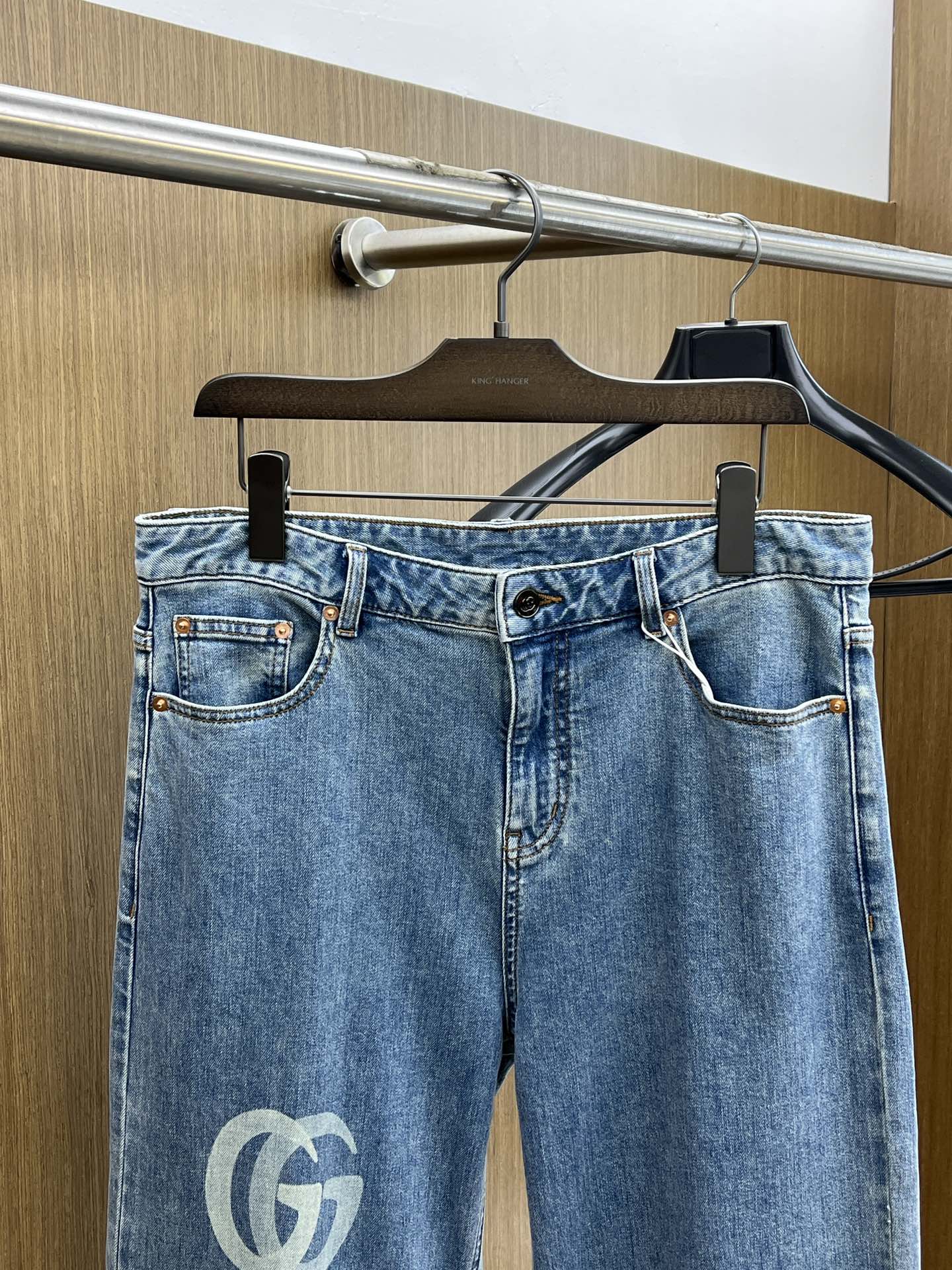 新款 调价 Guc 🔥🔥高端定制品质 25SS春夏最新款原单阔版牛仔裤 柜台同步发售 原版定制复刻 客供