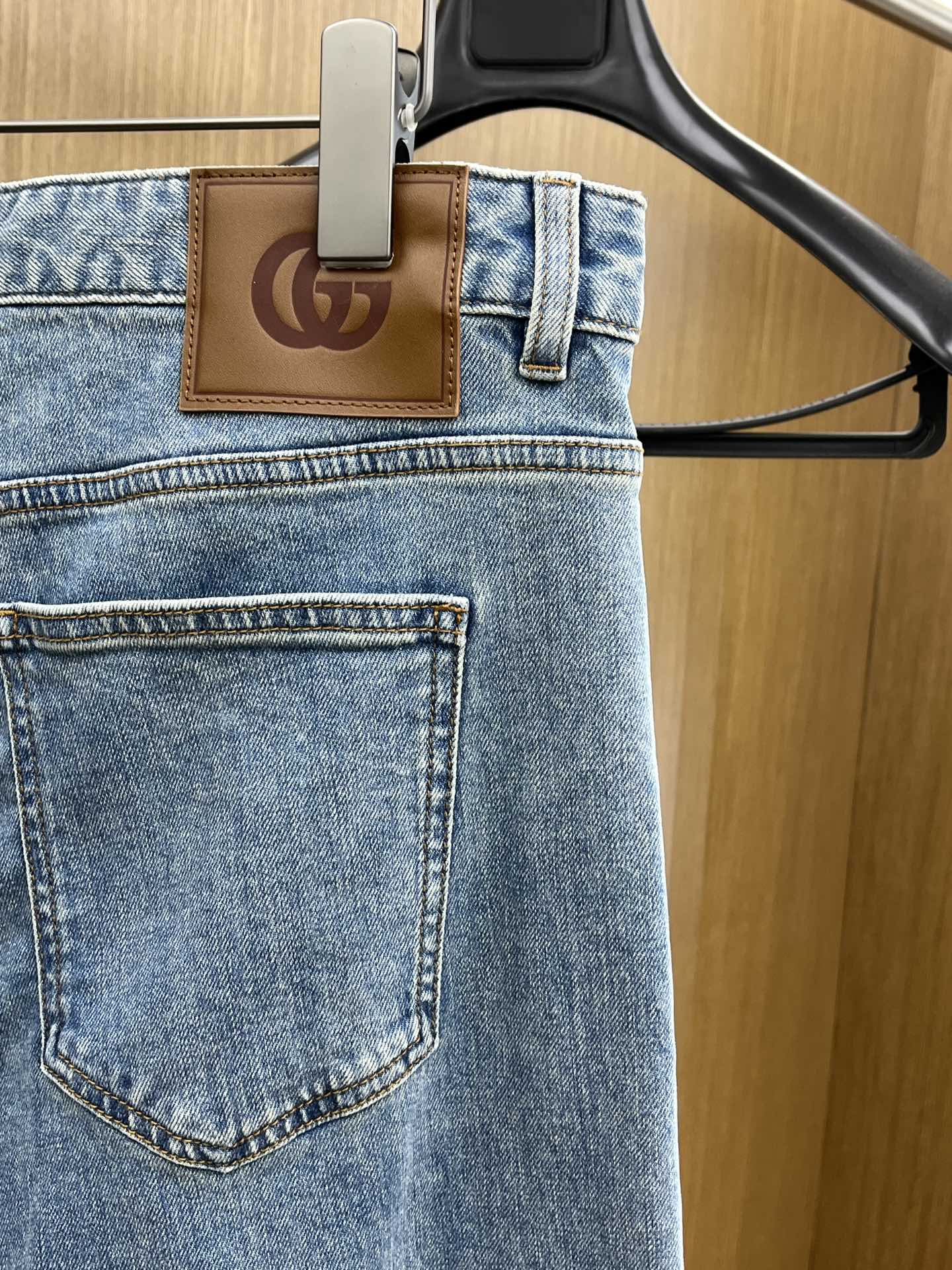 新款 调价 Guc 🔥🔥高端定制品质 25SS春夏最新款原单阔版牛仔裤 柜台同步发售 原版定制复刻 客供