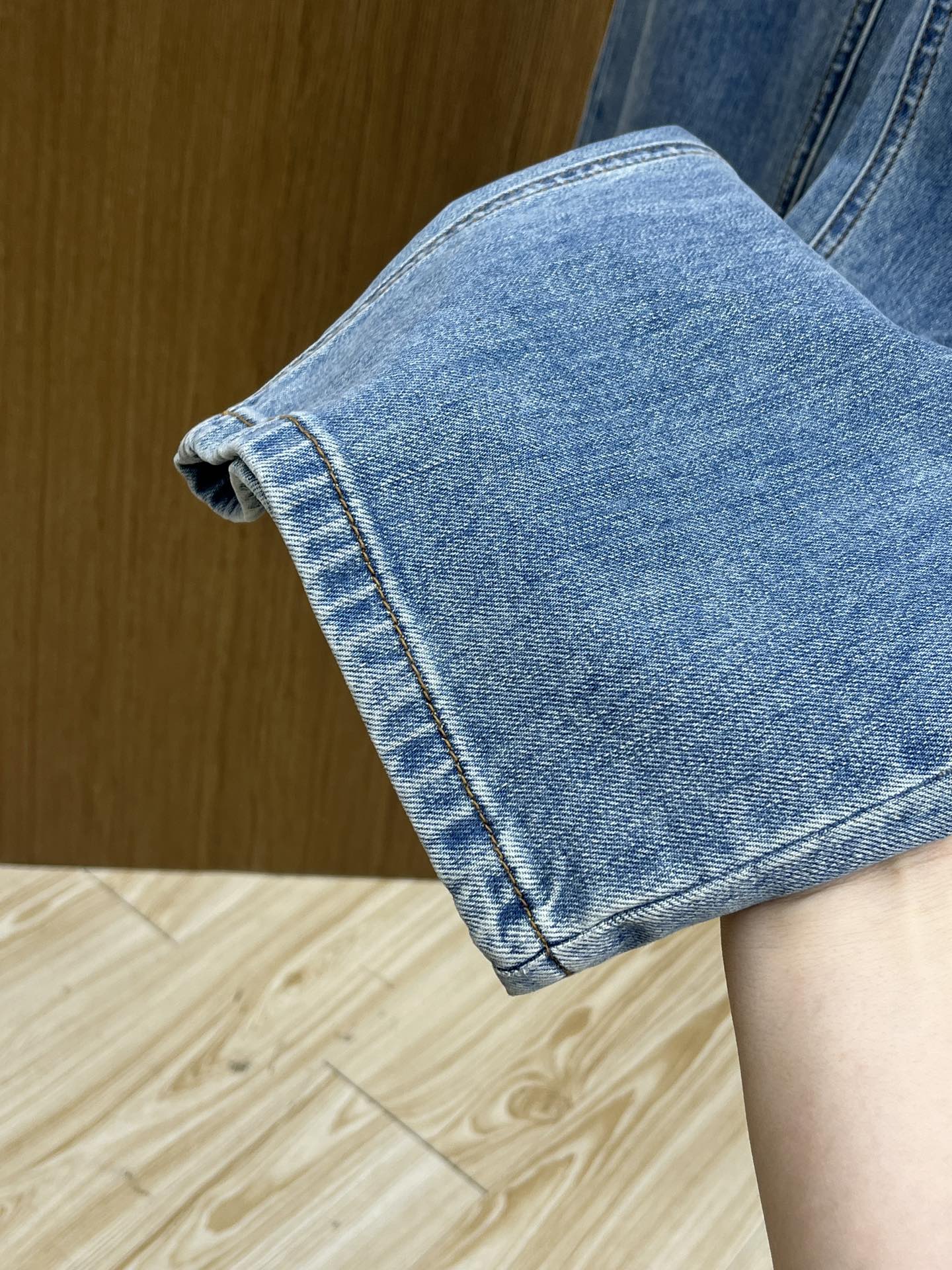 新款 调价 Guc 🔥🔥高端定制品质 25SS春夏最新款原单阔版牛仔裤 柜台同步发售 原版定制复刻 客供