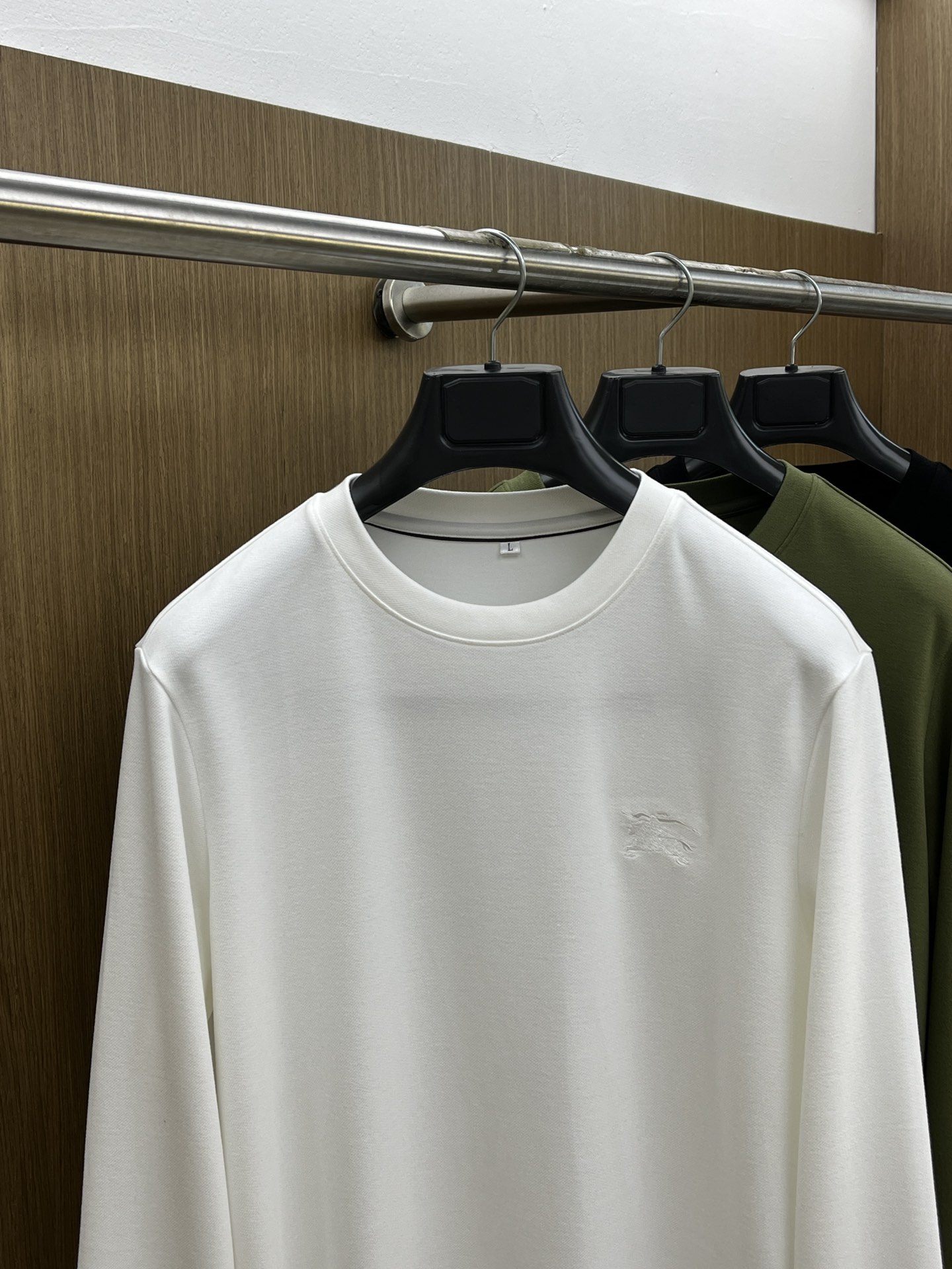 秋冬 BBR 🔥早秋新款首发专柜最新款长袖圆领羊毛T恤 高端订制 设计前卫时尚！品牌logo工艺设计 高