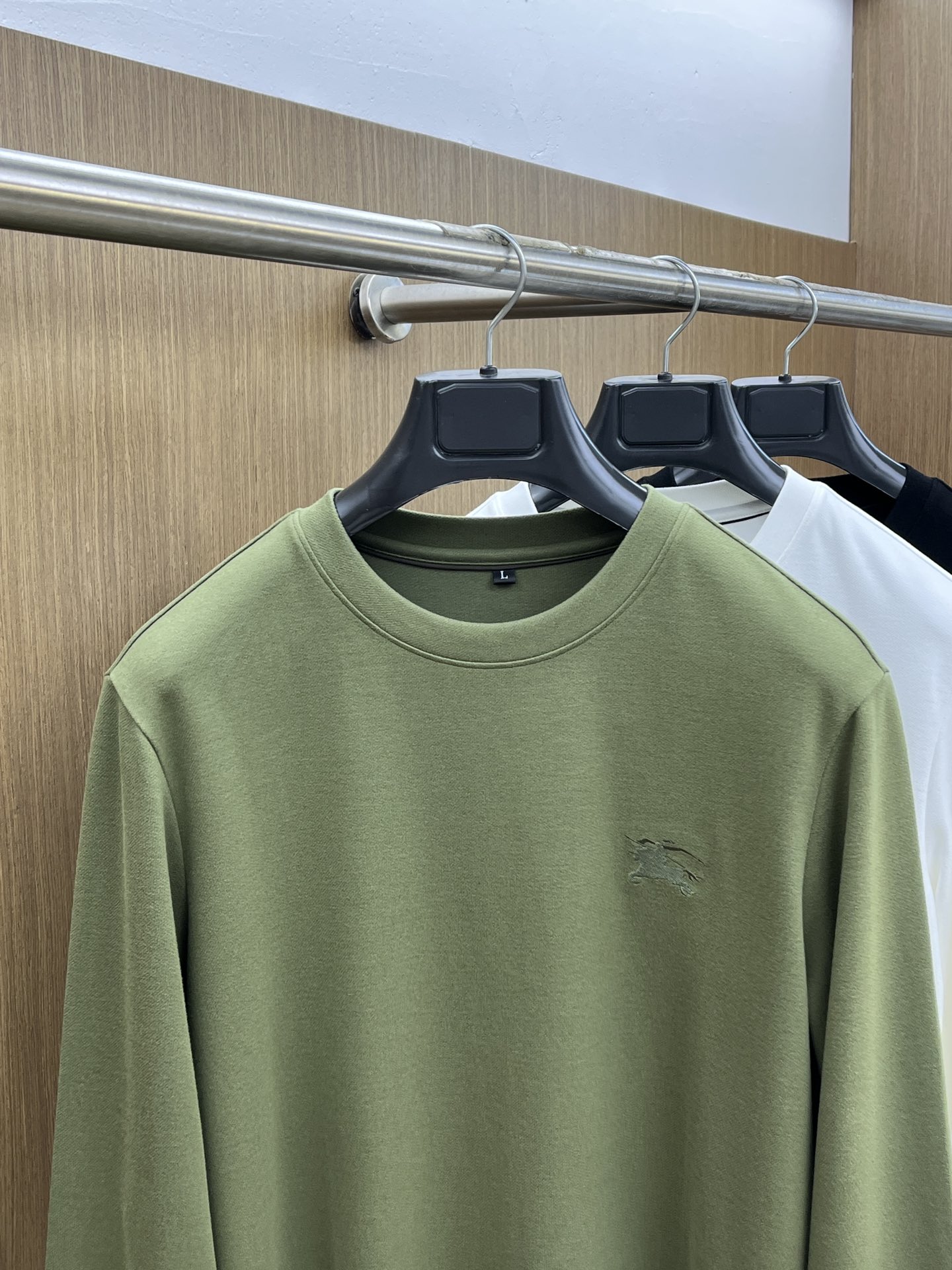 秋冬 BBR 🔥早秋新款首发专柜最新款长袖圆领羊毛T恤 高端订制 设计前卫时尚！品牌logo工艺设计 高