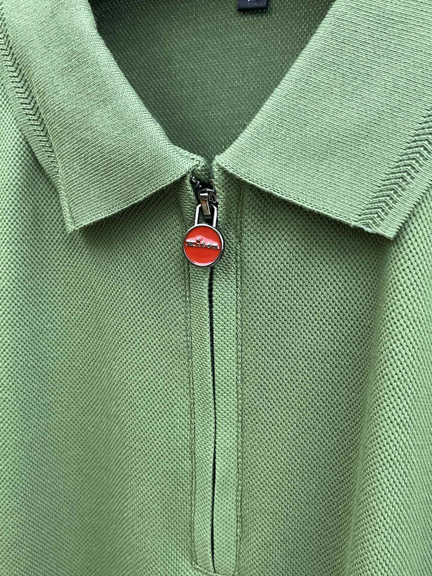 秋冬 Kiton 🔥🔥秋冬新款男士标识短袖Polo衫，延续经典商务休闲翻领POLO恤.该款Polo衫采用