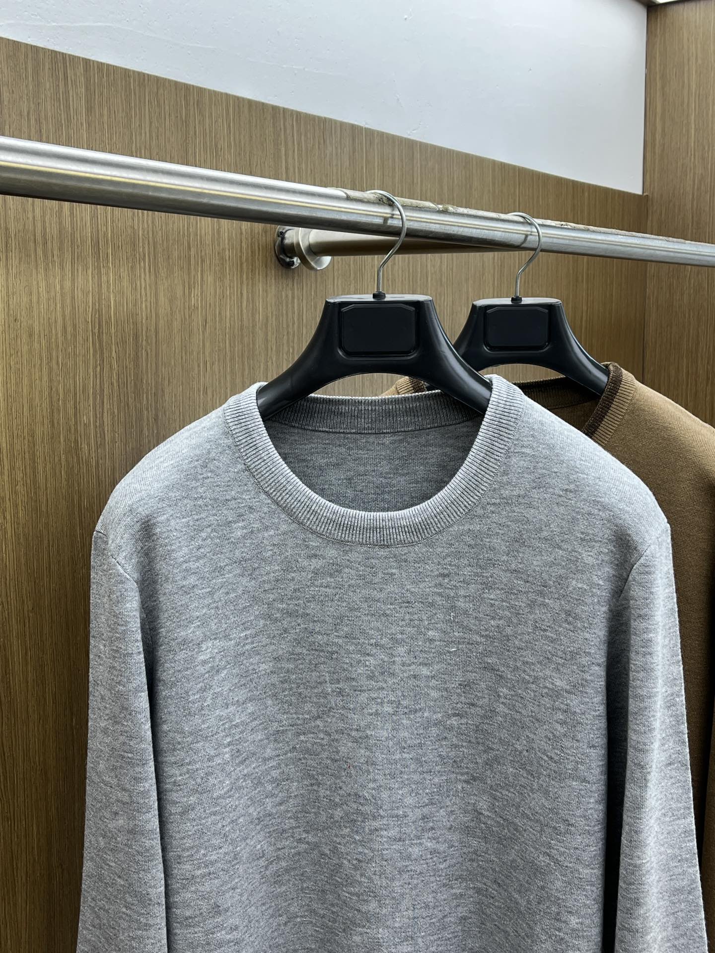 秋冬 Zz🔥官网秋冬Zegna羊毛针织衫 精致羊毛针织工艺 所有细节做工完美简约时尚 适配商务、fjj休