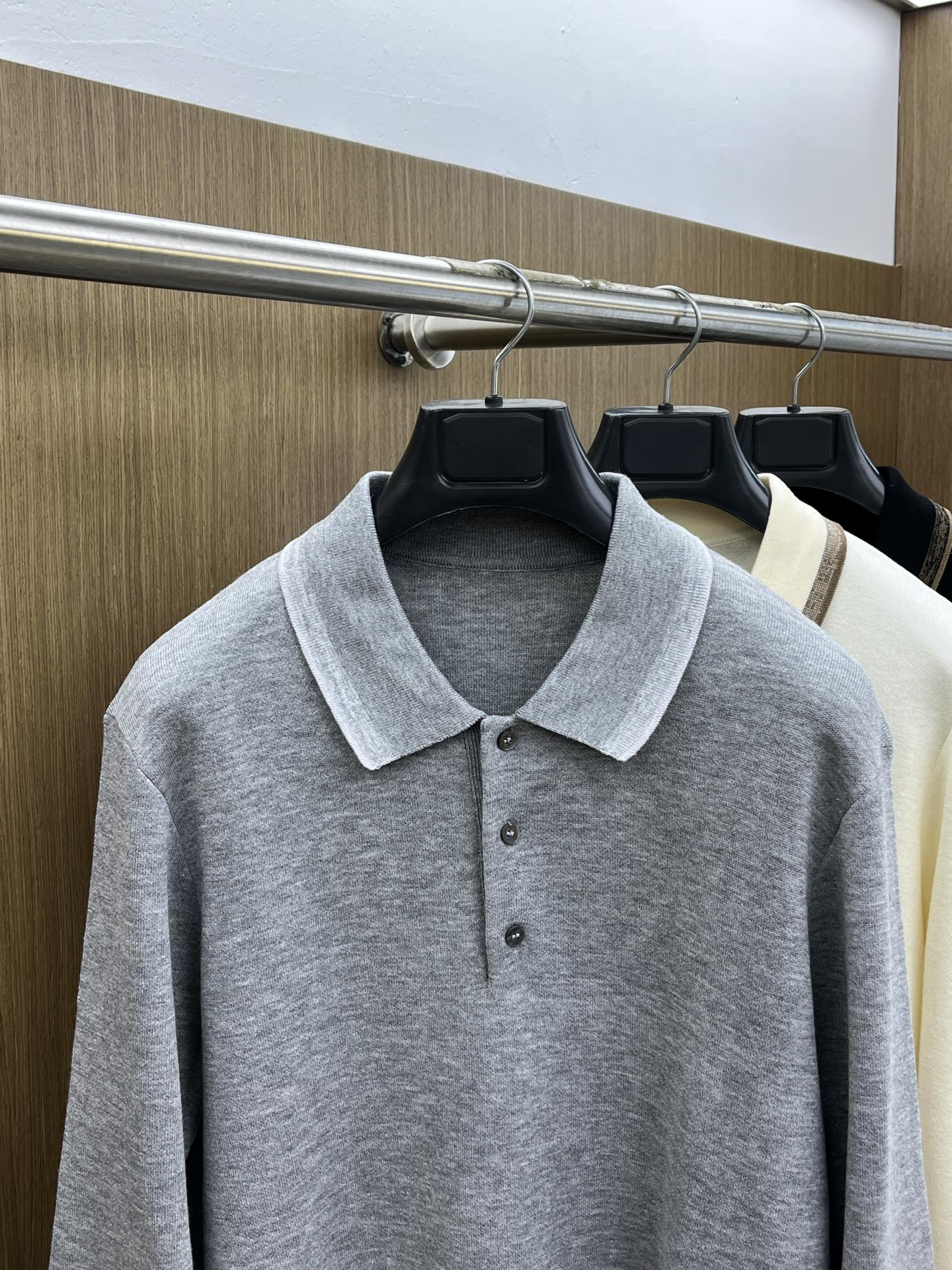 秋冬 ZZ 🔥官网秋冬Zegna羊毛针织衫 精致羊毛针织工艺 所有细节做工完美简约时尚 适配商务、fjj