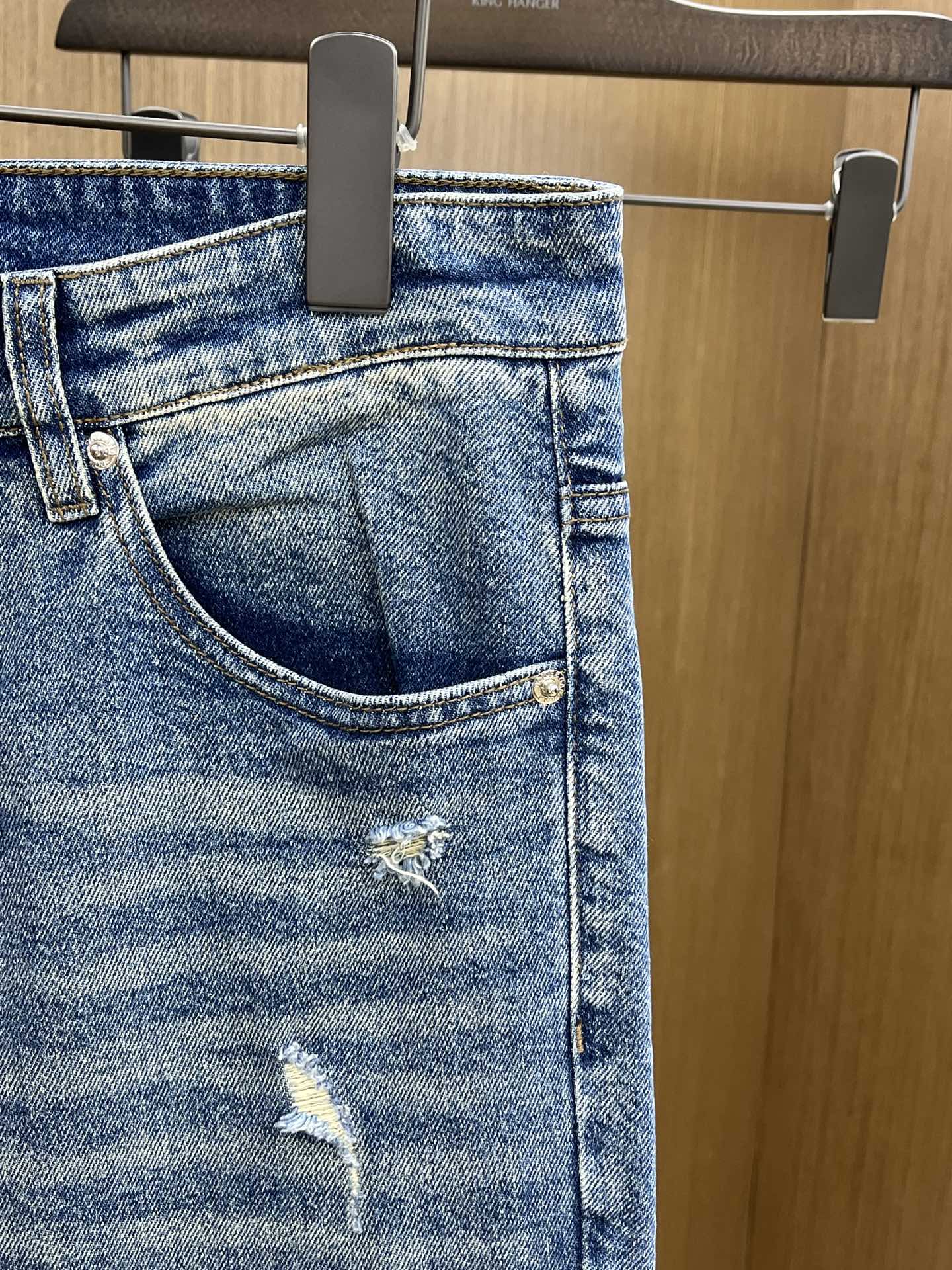 秋冬 DG  🔥🔥高端定制、25SS秋冬最新款牛仔裤 柜台同步发售 进口固色面料 原版定制复刻 客供五金