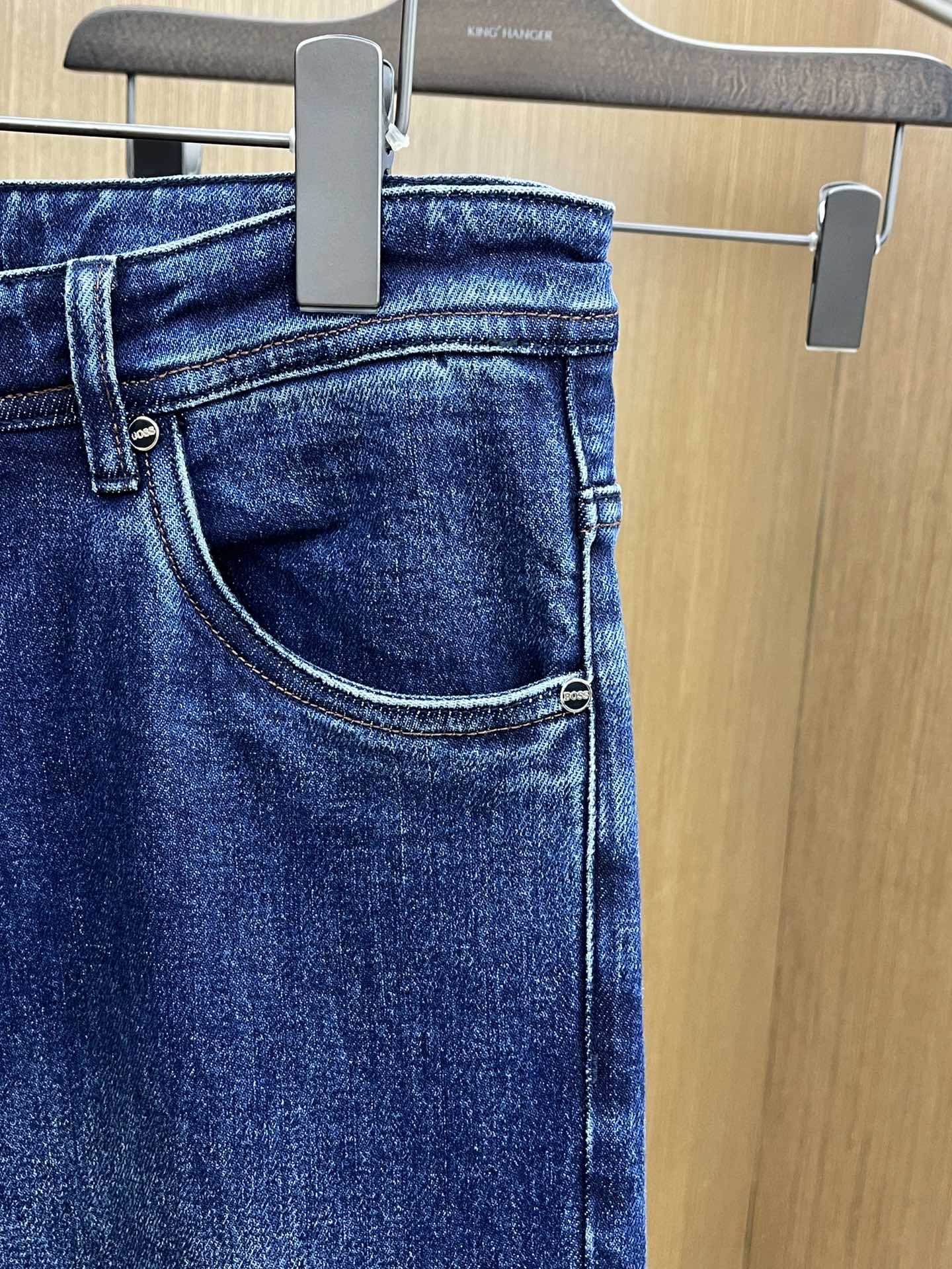 秋冬 Boss 🔥🔥高端定制、25SS秋冬最新款牛仔裤 柜台同步发售 进口固色面料 原版定制复刻 客供五