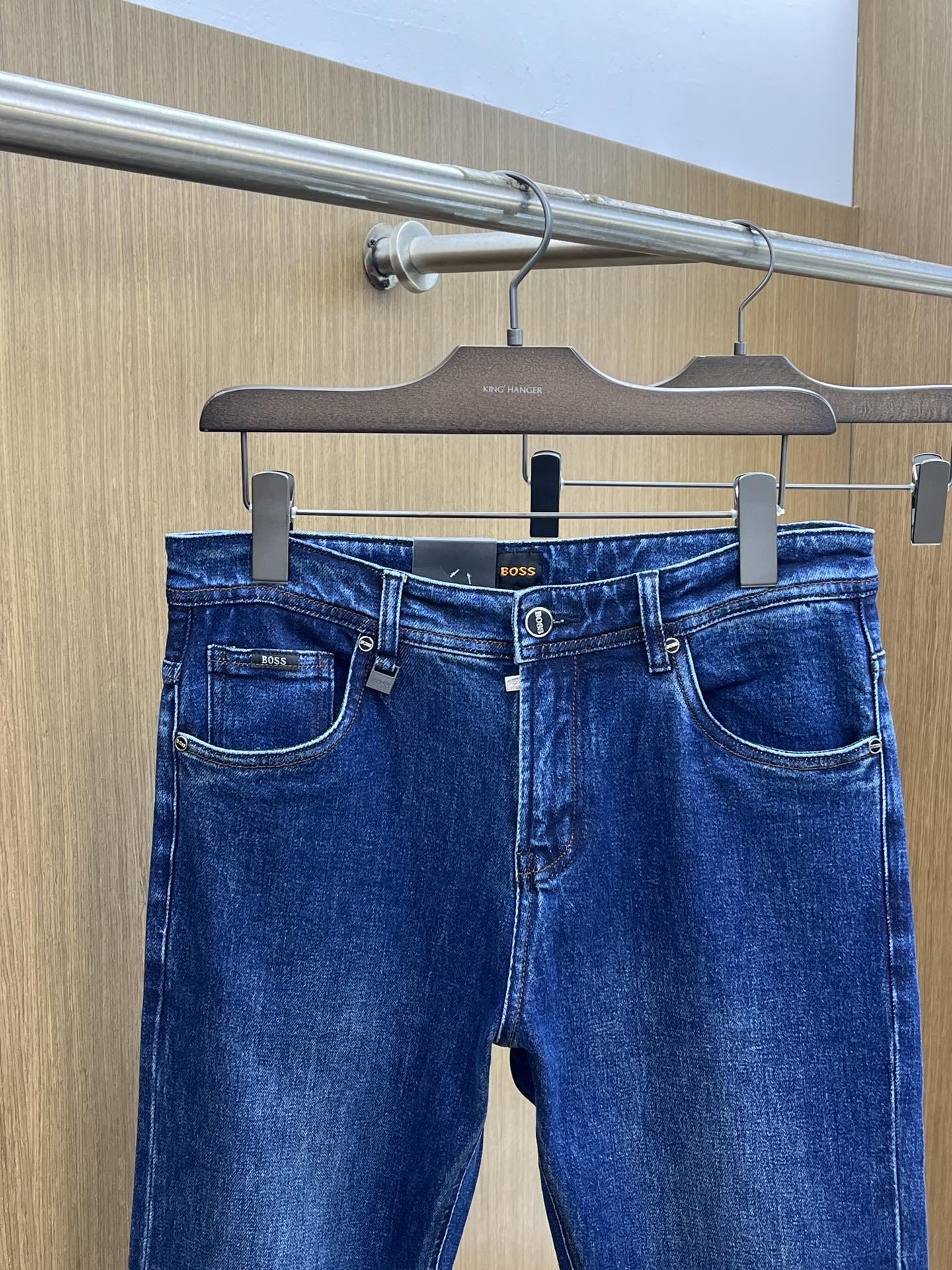 秋冬 Boss 🔥🔥高端定制、25SS秋冬最新款牛仔裤 柜台同步发售 进口固色面料 原版定制复刻 客供五