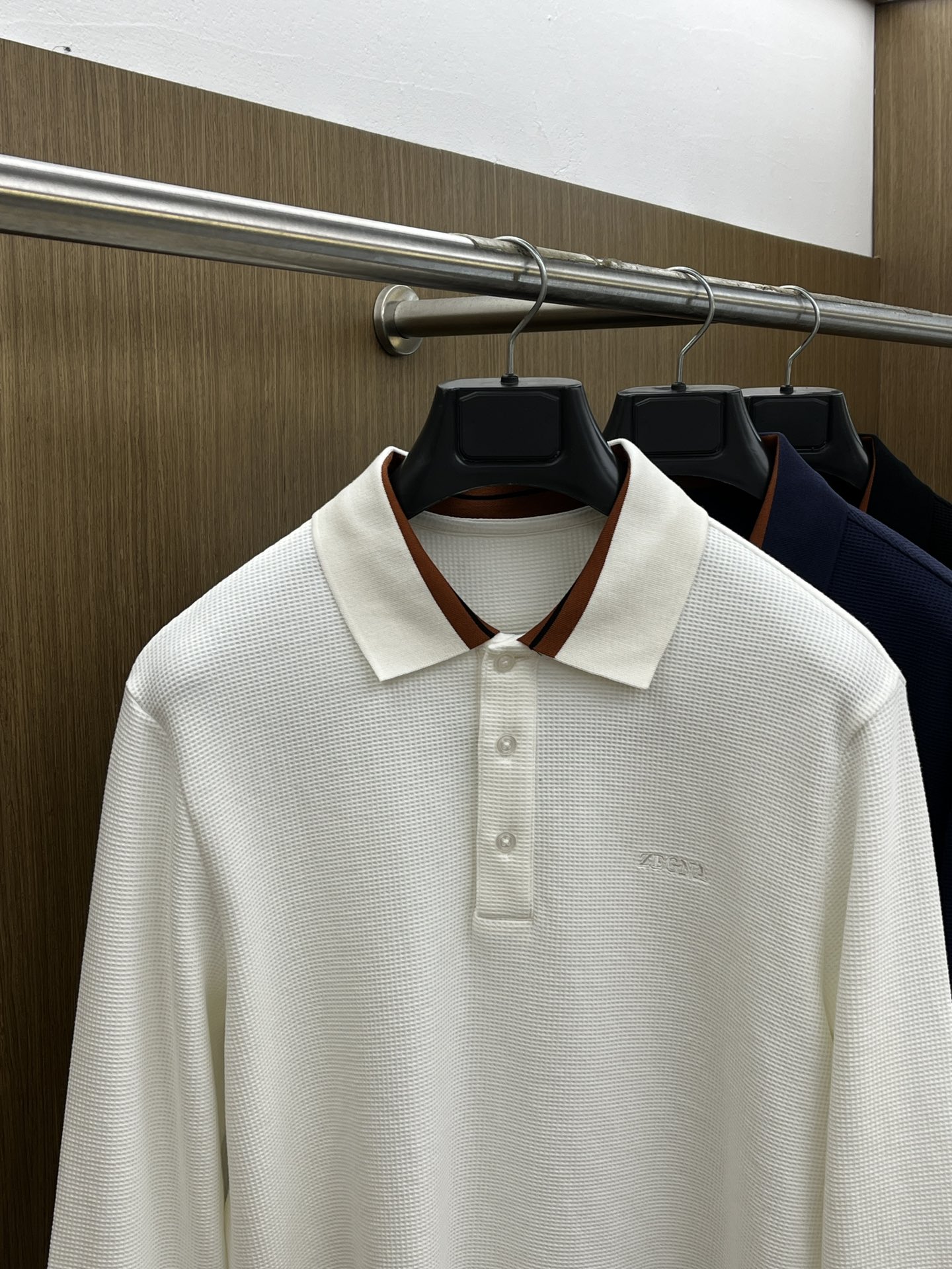 秋冬 ZZ 🔥秋冬ZEGNA长袖 选用华夫格面料细腻柔软上身舒适 简约时尚 fjj适配商务、休闲等多种场