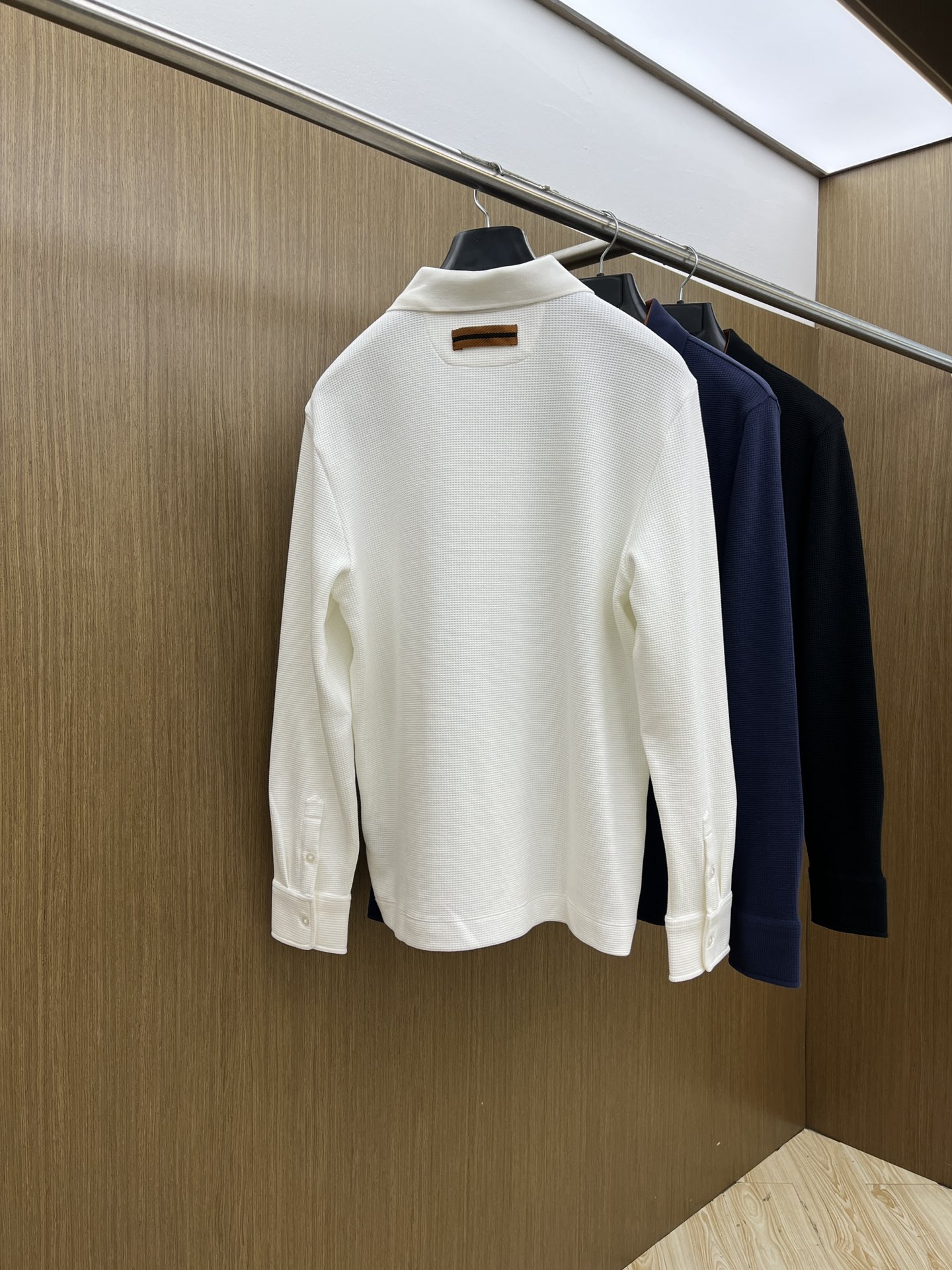 秋冬 ZZ 🔥秋冬ZEGNA长袖 选用华夫格面料细腻柔软上身舒适 简约时尚 fjj适配商务、休闲等多种场