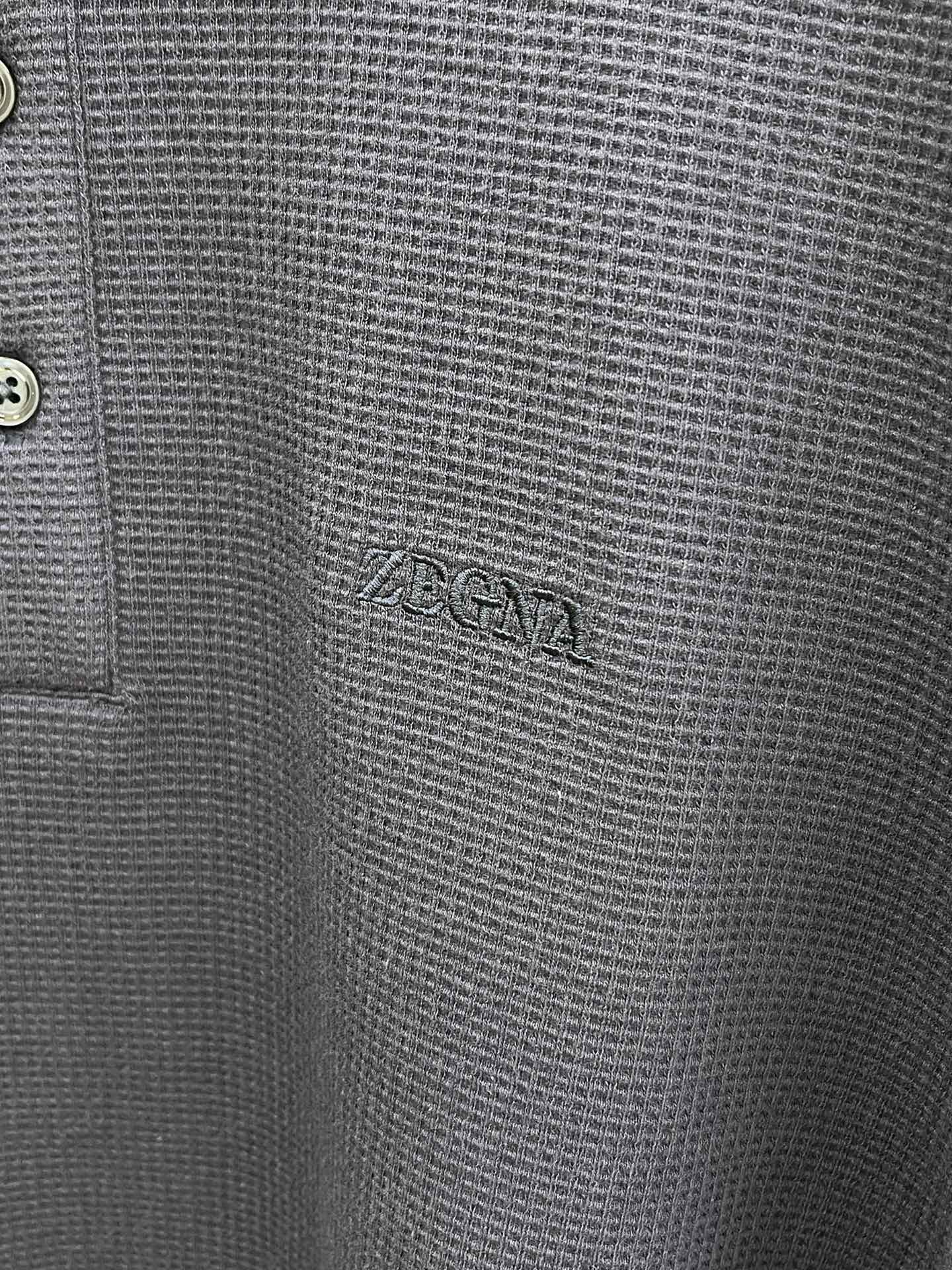 秋冬 ZZ 🔥秋冬ZEGNA长袖 选用华夫格面料细腻柔软上身舒适 简约时尚 fjj适配商务、休闲等多种场