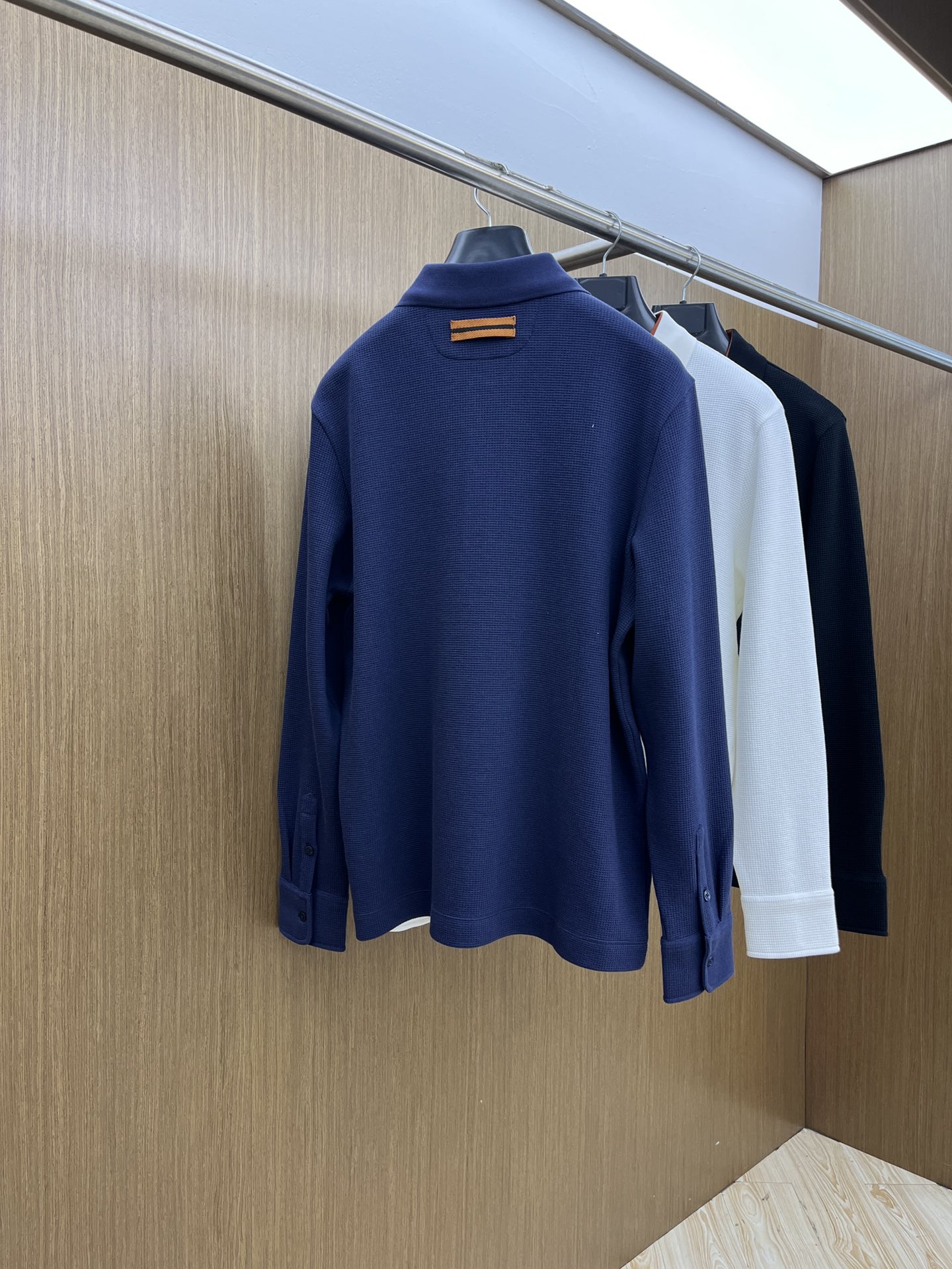 秋冬 ZZ 🔥秋冬ZEGNA长袖 选用华夫格面料细腻柔软上身舒适 简约时尚 fjj适配商务、休闲等多种场