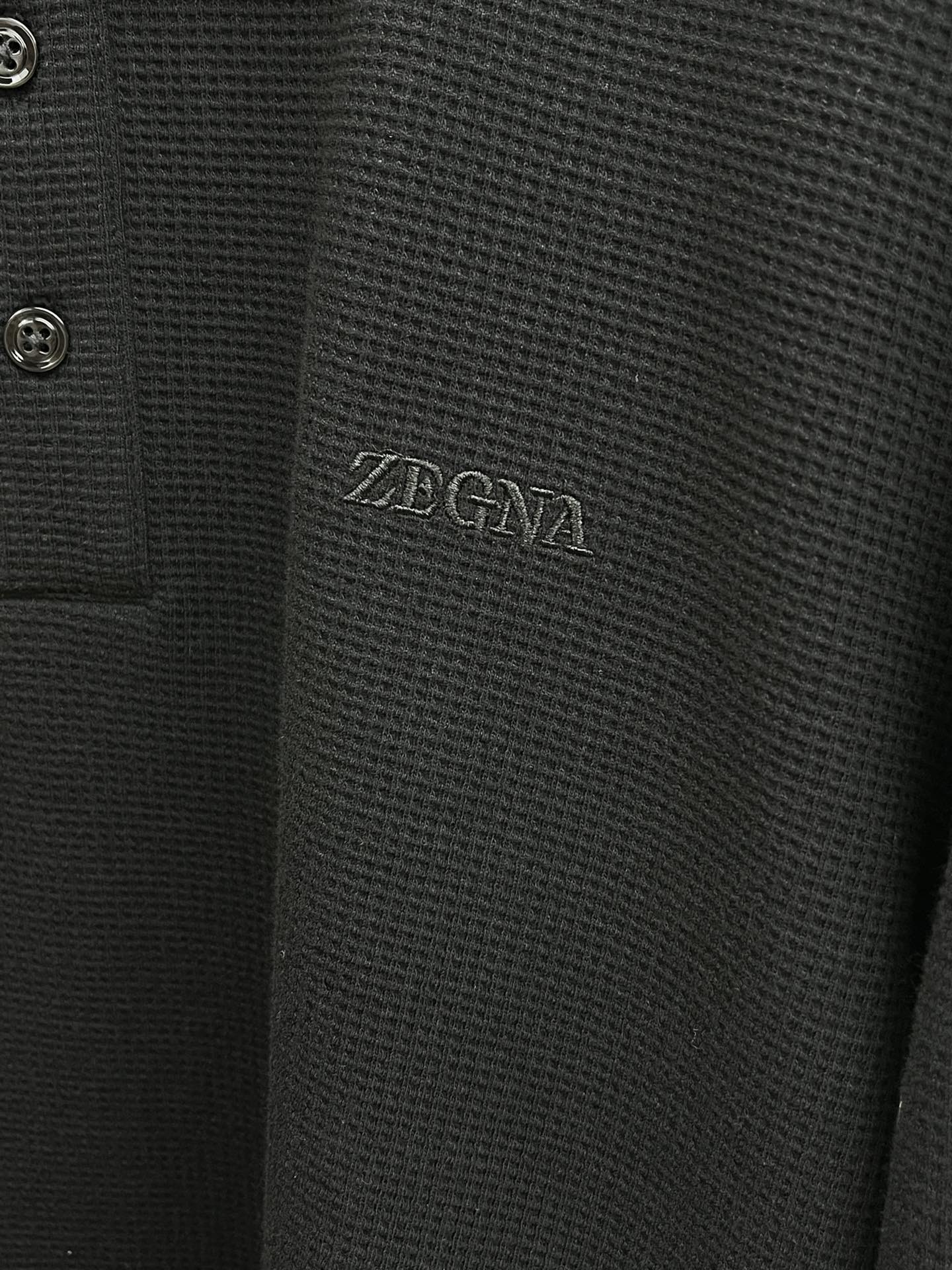 秋冬 ZZ 🔥秋冬ZEGNA长袖 选用华夫格面料细腻柔软上身舒适 简约时尚 fjj适配商务、休闲等多种场