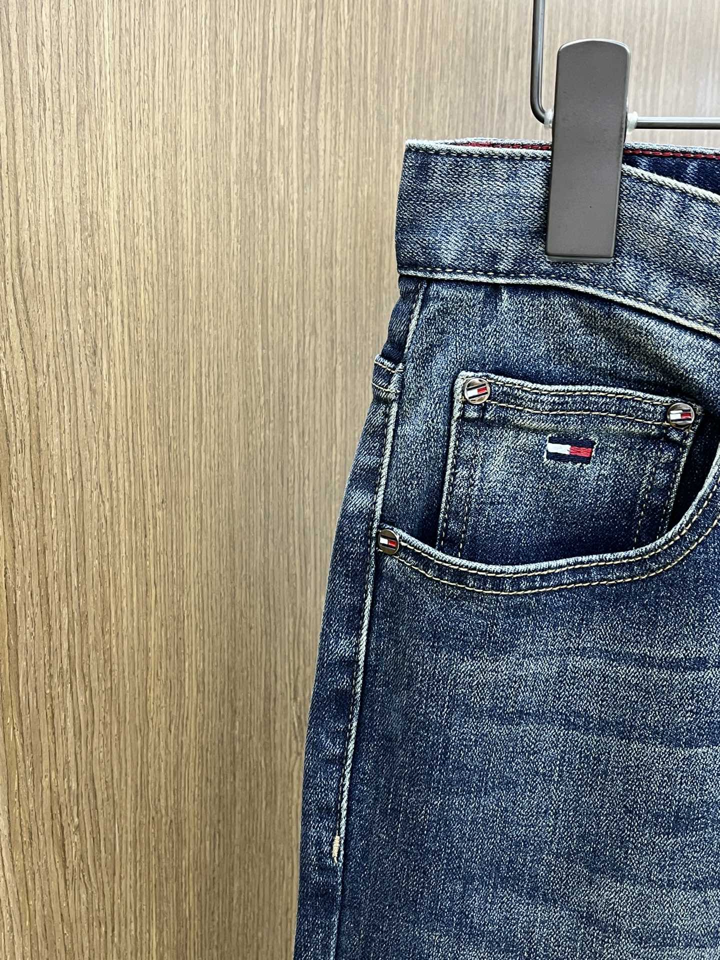 秋冬 TOMY🔥🔥高端定制、25SS秋冬最新款牛仔裤 柜台同步发售 进口固色面料 原版定制复刻 客供五金