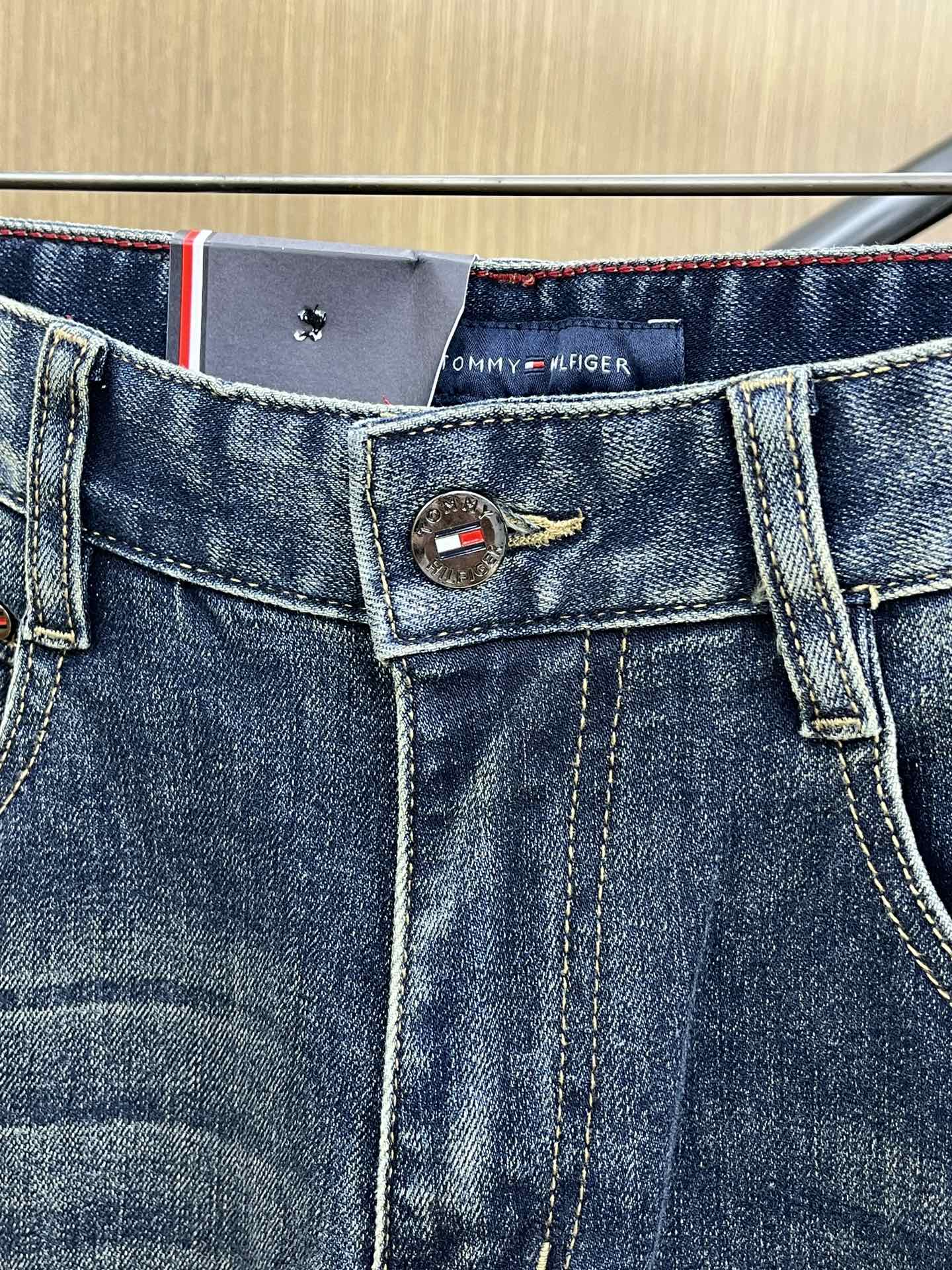 秋冬 TOMY🔥🔥高端定制、25SS秋冬最新款牛仔裤 柜台同步发售 进口固色面料 原版定制复刻 客供五金