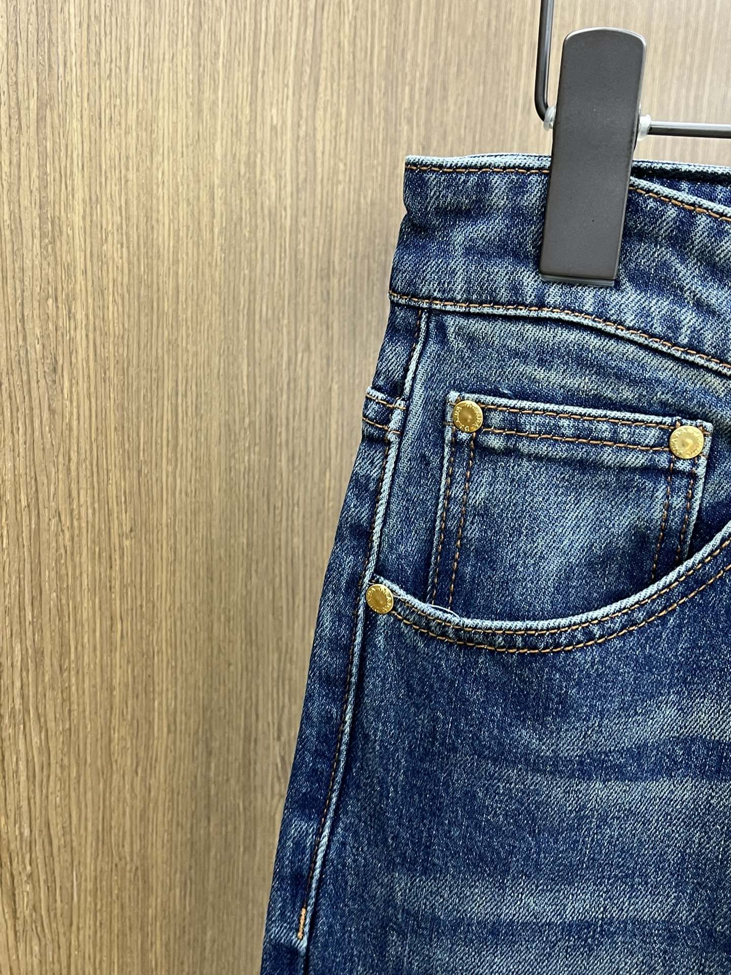 秋冬 PD 🔥🔥高端定制、25SS秋冬最新款牛仔裤 柜台同步发售 进口固色面料 原版定制复刻 客供五金辅