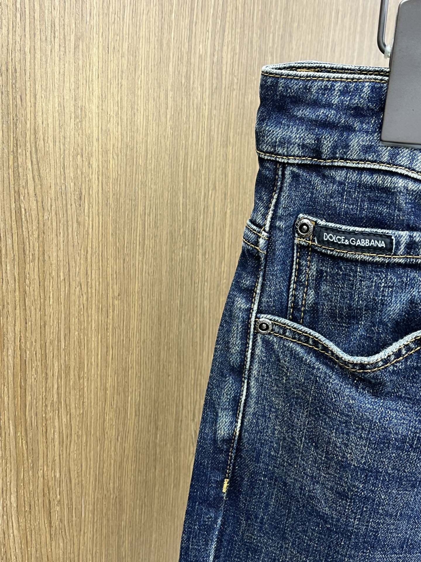 秋冬 DG 🔥🔥高端定制、25ss秋冬最新款原牛仔裤 柜台同步发售 原版定制复刻 客供五金辅料 原单品质