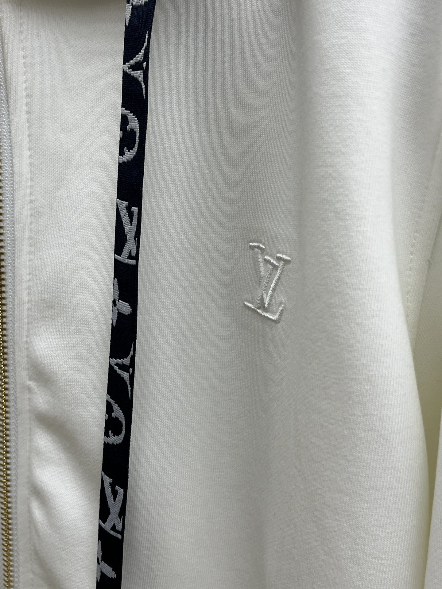 秋冬/套 LV 🔥GW最新款休闲风休闲套装 最新最顶级经典重工刺绣字母排列经典图案潮流连帽休闲开衫套装，