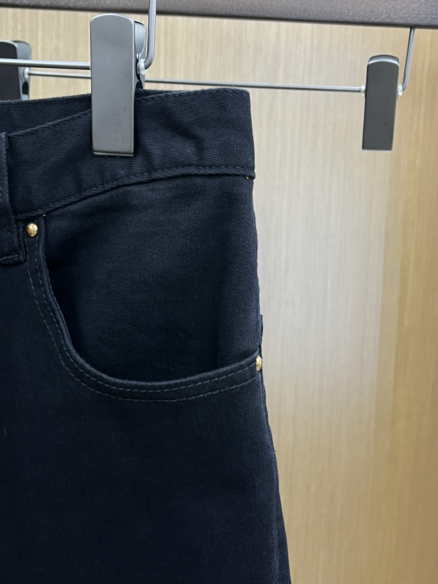 Louis Vuitton Black Denim Jeans with Embroidered Logo, Slim Fit 7 i1760735824 9160 5