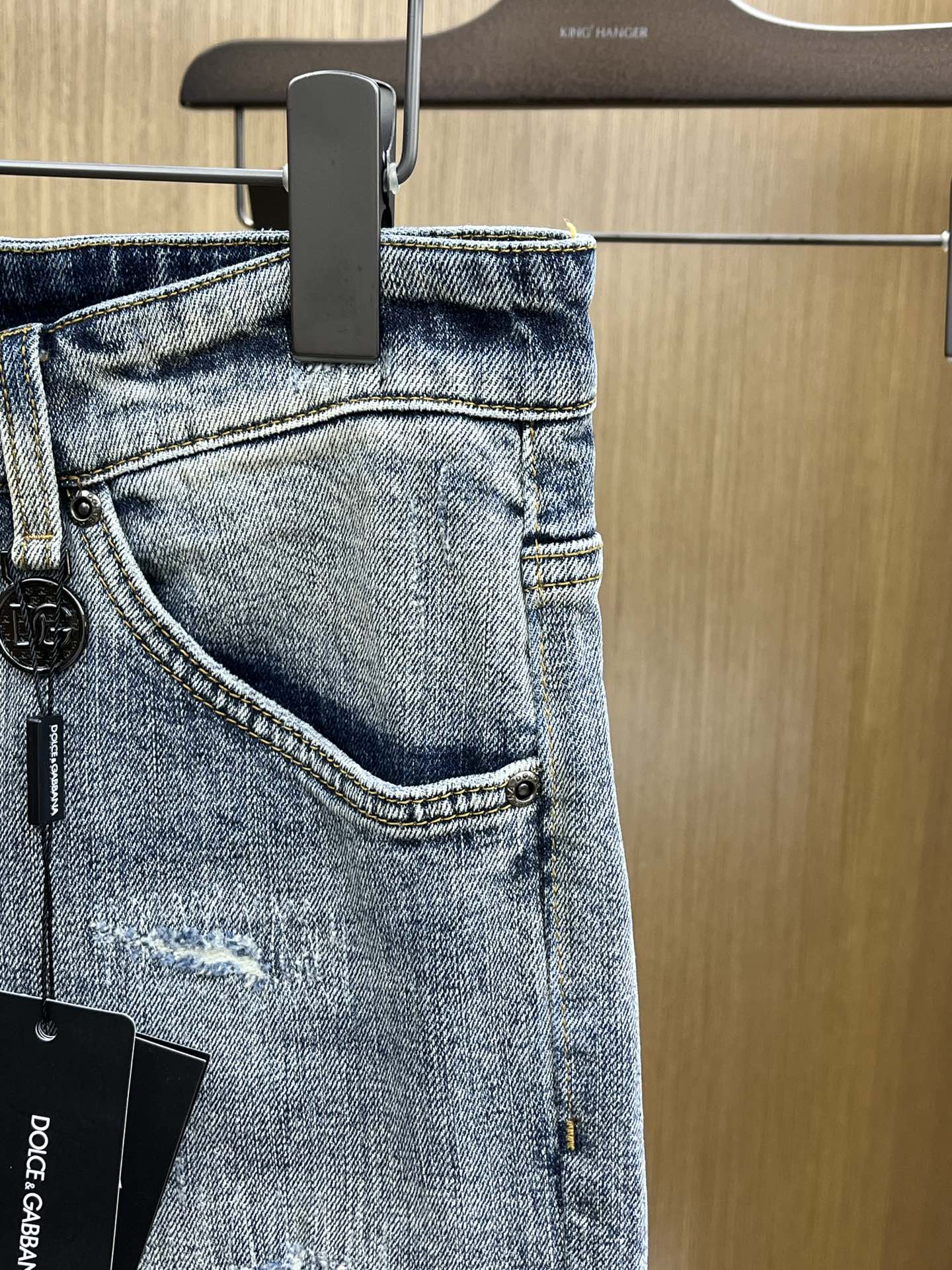 秋冬 DG 🔥🔥高端定制、25ss秋冬最新款原牛仔裤 柜台同步发售 原版定制复刻 客供五金辅料 原单品质