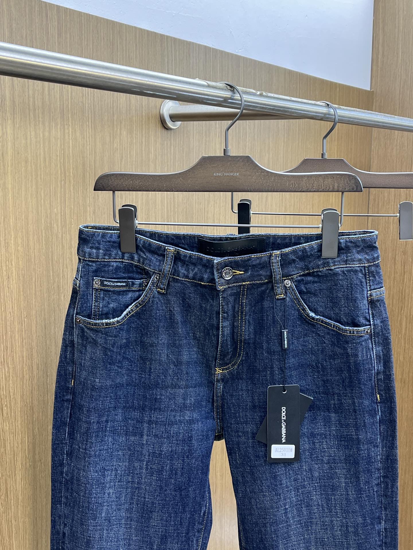 秋冬 DG 🔥🔥高端定制、25ss秋冬最新款原牛仔裤 柜台同步发售 原版定制复刻 客供五金辅料 原单品质