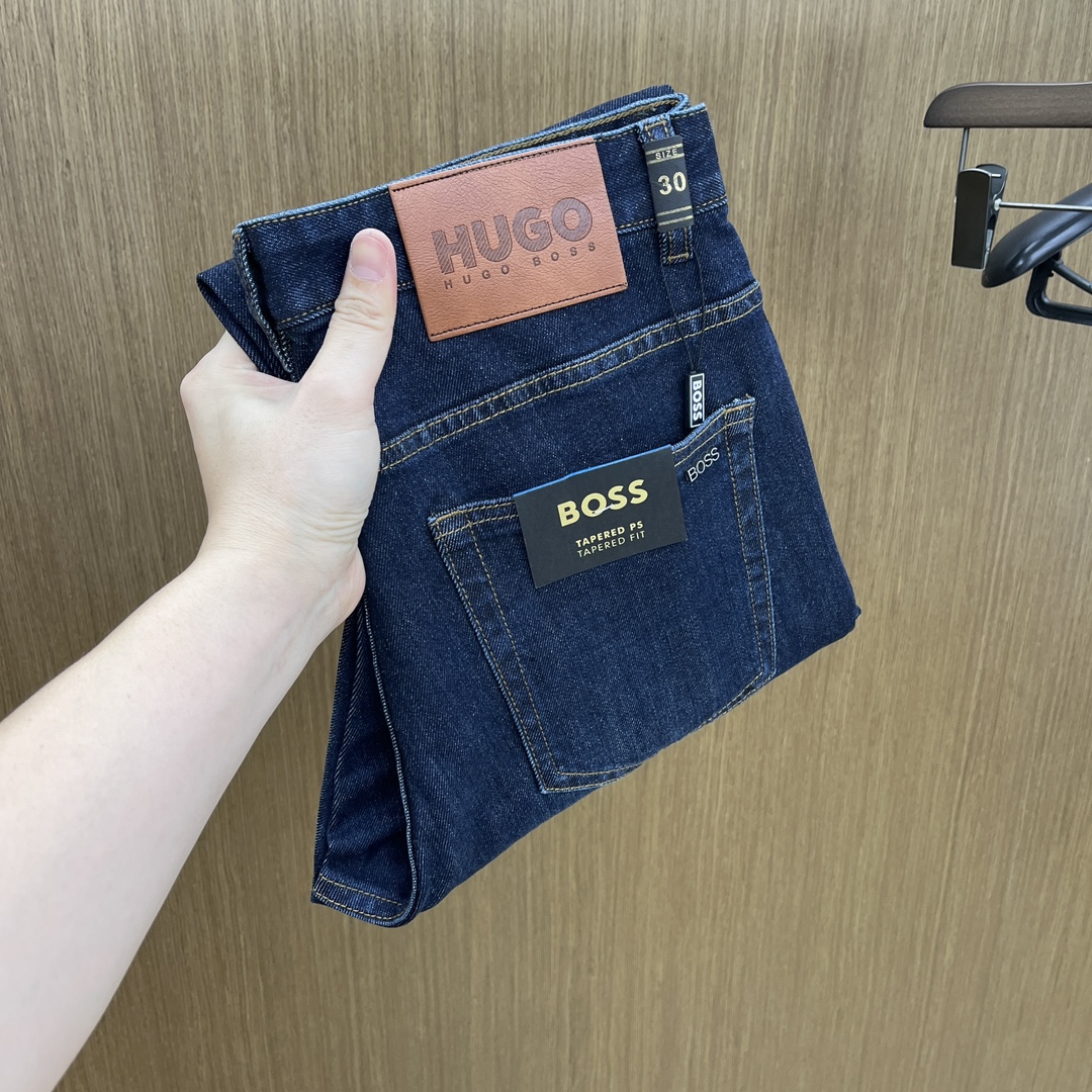 秋冬 Hugo 🔥🔥高端定制、25SS秋冬最新款牛仔裤 柜台同步发售 进口固色面料 原版定制复刻 客供五