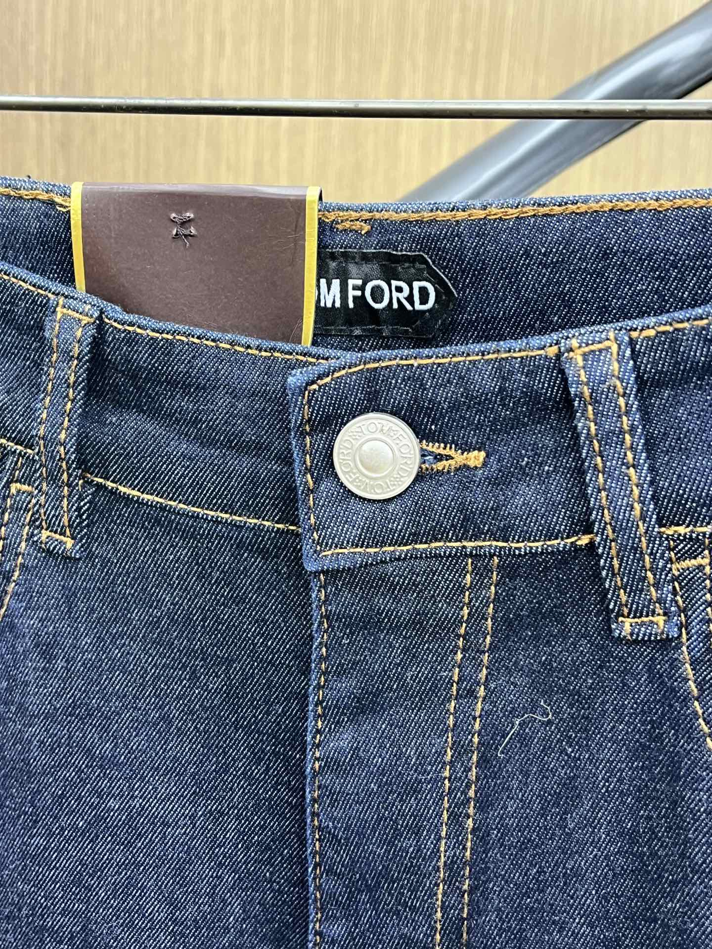 秋冬 TF 🔥🔥高端定制、25SS秋冬最新款牛仔裤 柜台同步发售 进口固色面料 原版定制复刻 客供五金辅