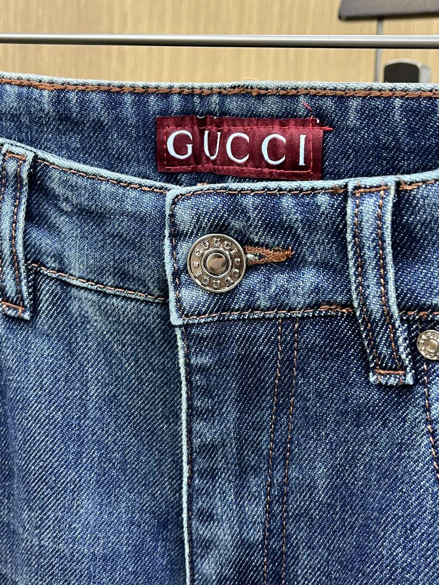 秋冬 Guc 🔥🔥高端品质 25ss秋冬最新款丹东牛仔裤 柜台同步发售 原版定制复刻 客供五金辅料 原单