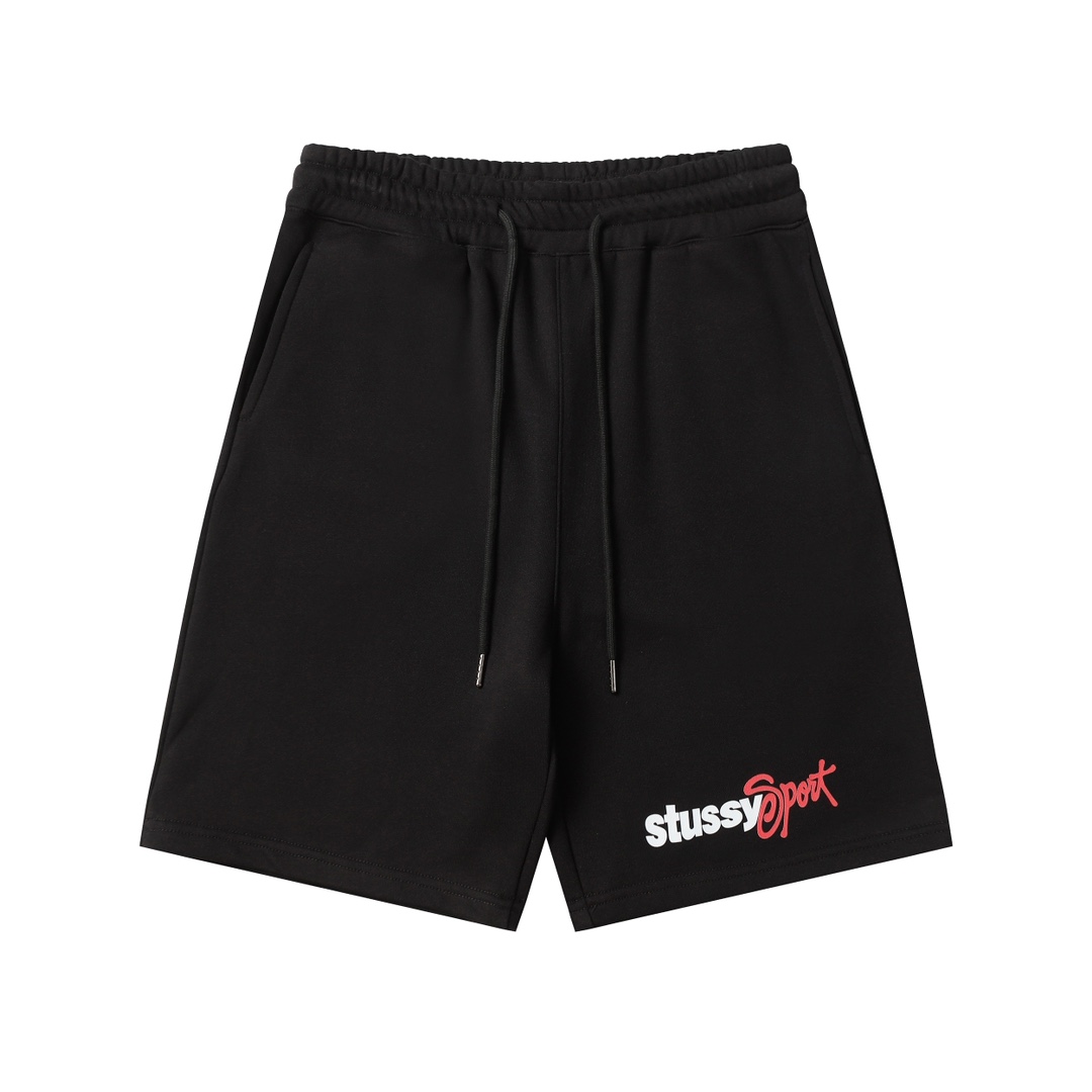 Stussy Clothing Shorts Black Unisex Cotton Casual
