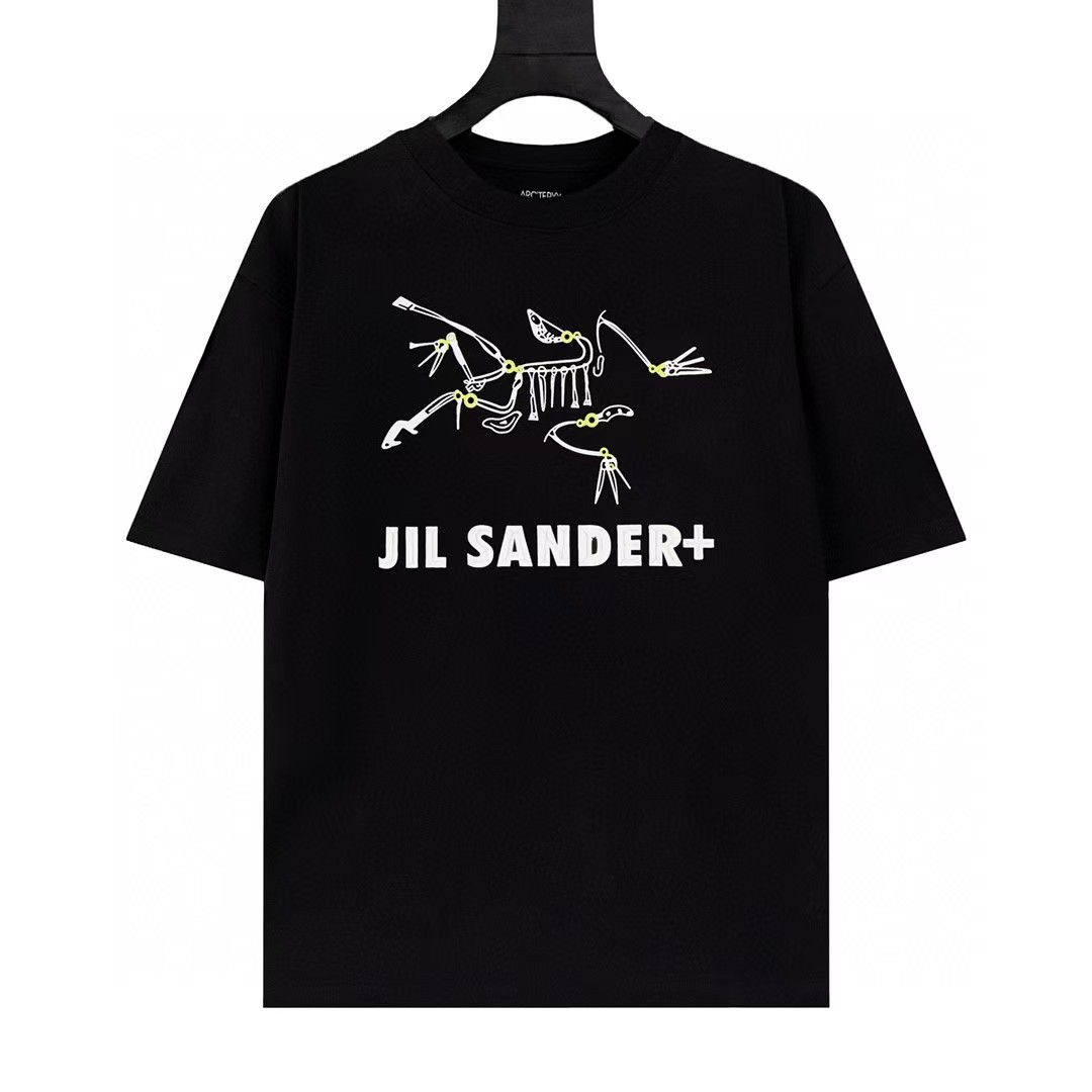 P69💰 633款Arcteryx始祖鸟数码直喷印花纯棉短袖T恤，男女同款，宽松大版型，码数MLXLXXL，颜色：黑色，白色