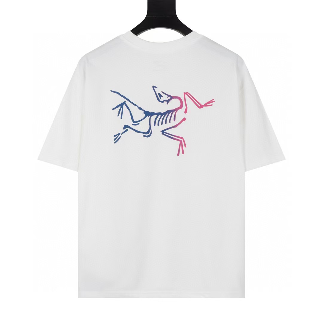 P69💰 634款Arcteryx始祖鸟数码直喷印花纯棉短袖T恤，男女同款，宽松大版型，码数MLXLXXL，颜色：黑色，白色