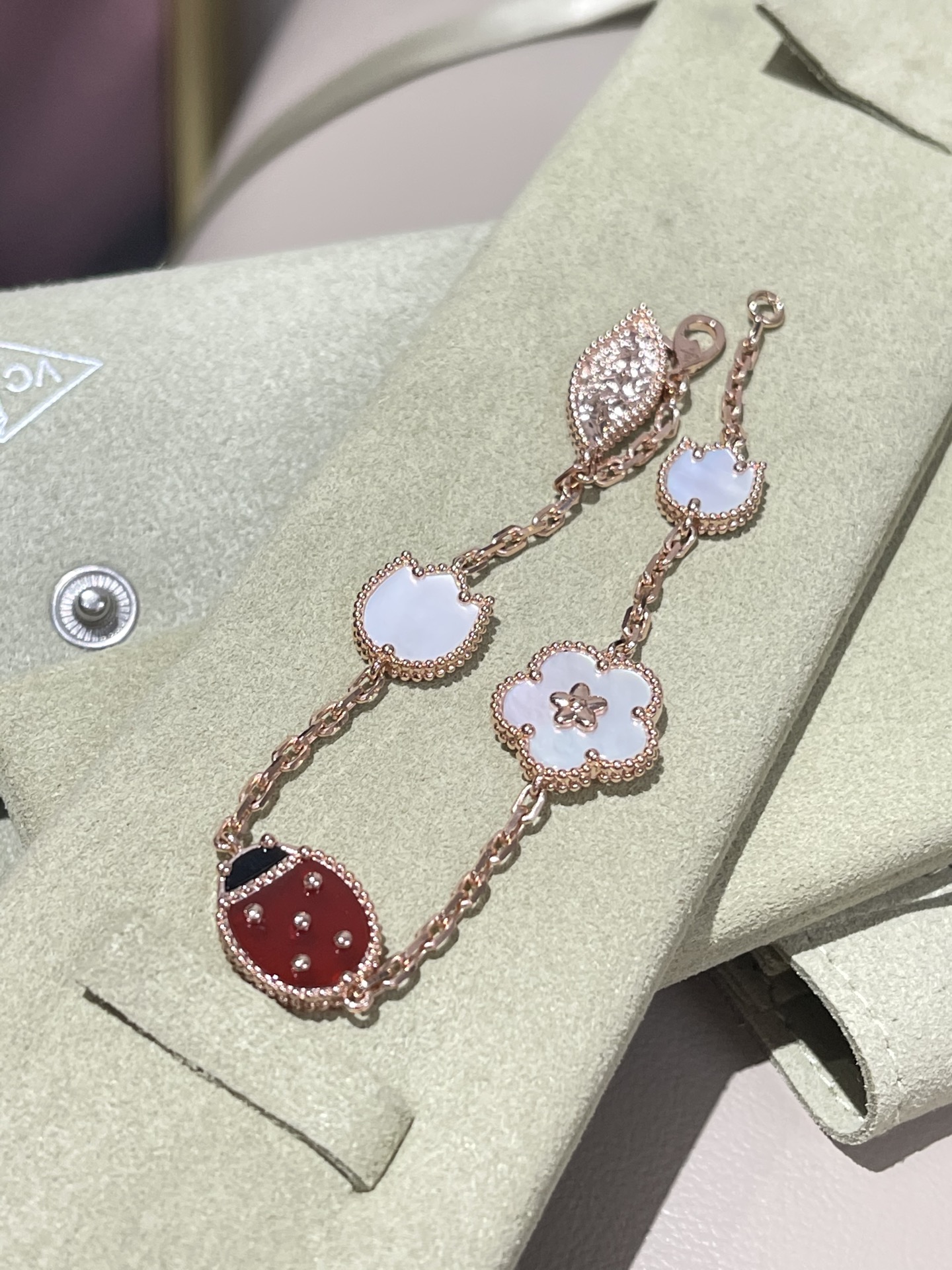 梵克雅宝 Van Cleef & Arpels 高定典藏经典高奢皮具手袋托特包斜挎包女包 #438C58EF 4