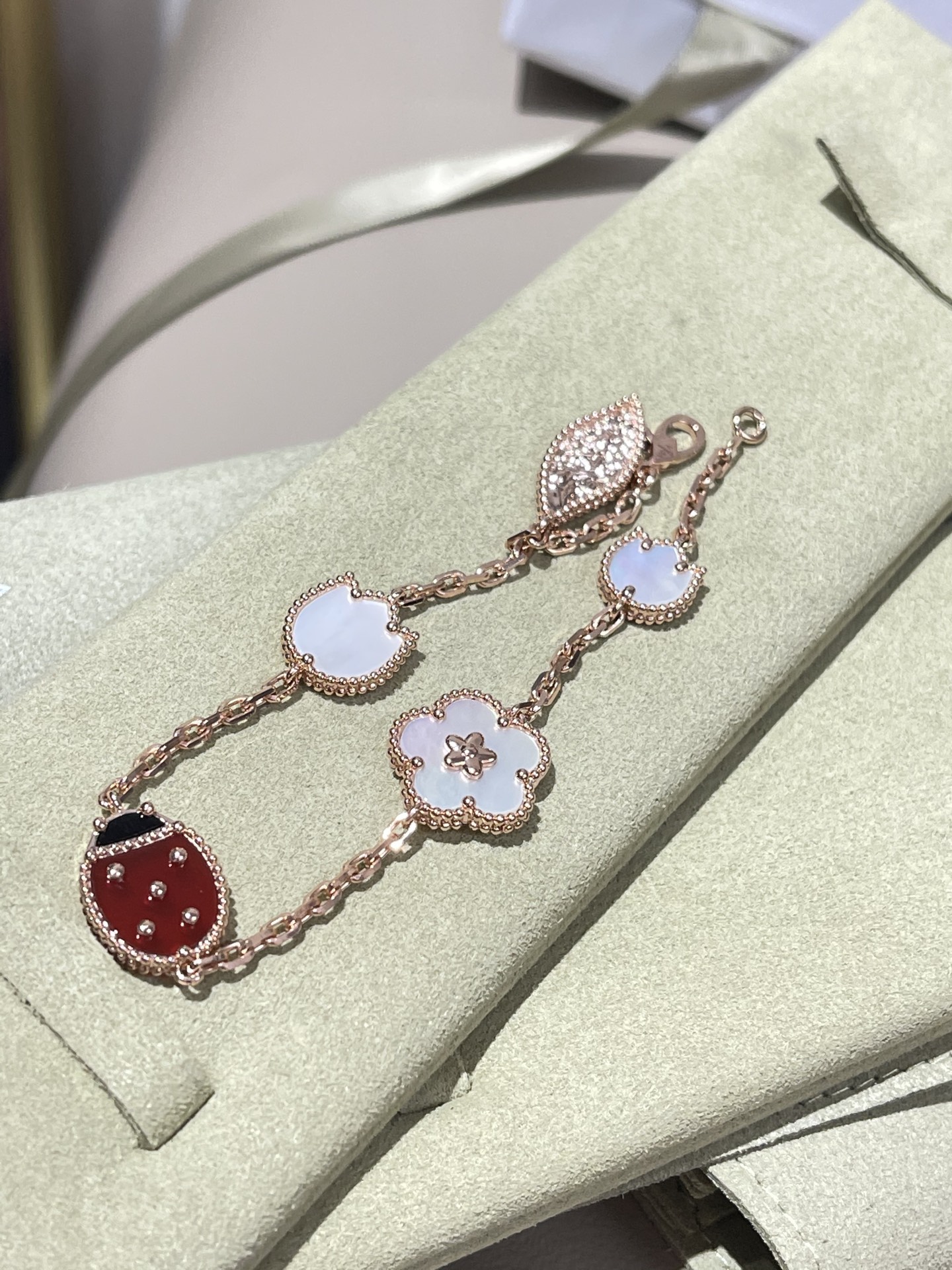 梵克雅宝 Van Cleef & Arpels 高定典藏经典高奢皮具手袋托特包斜挎包女包 #438C58EF 3