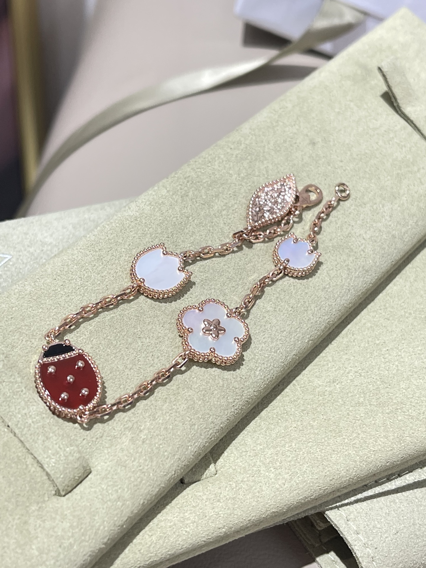 梵克雅宝 Van Cleef & Arpels 高定典藏经典高奢皮具手袋托特包斜挎包女包 #438C58EF 6