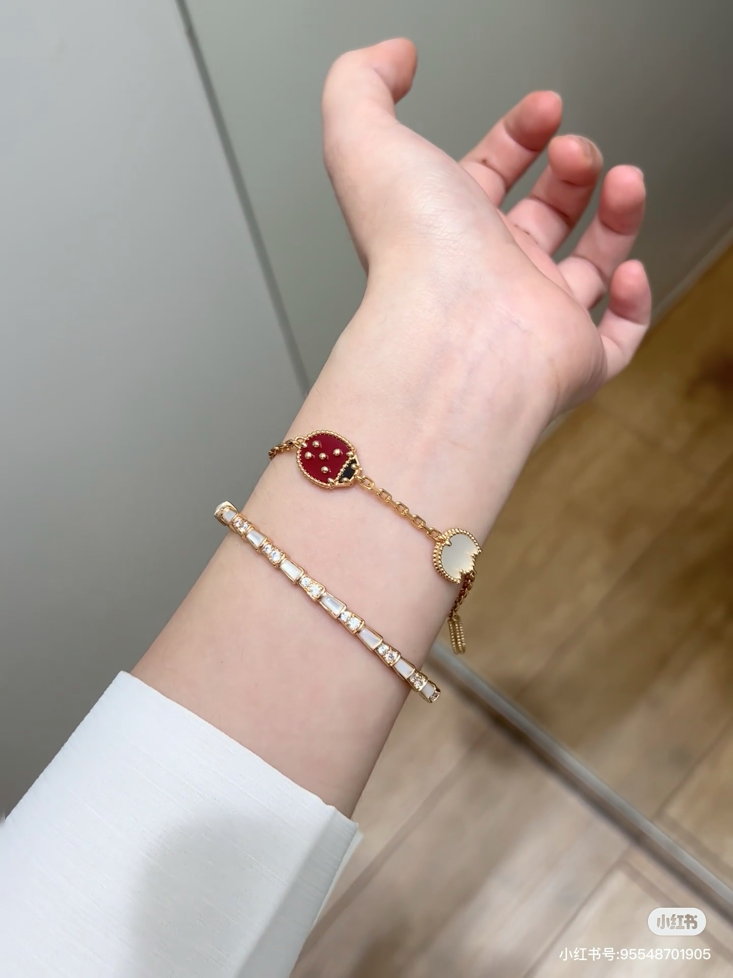 梵克雅宝 Van Cleef & Arpels 高定典藏经典高奢皮具手袋托特包斜挎包女包 #438C58EF 9