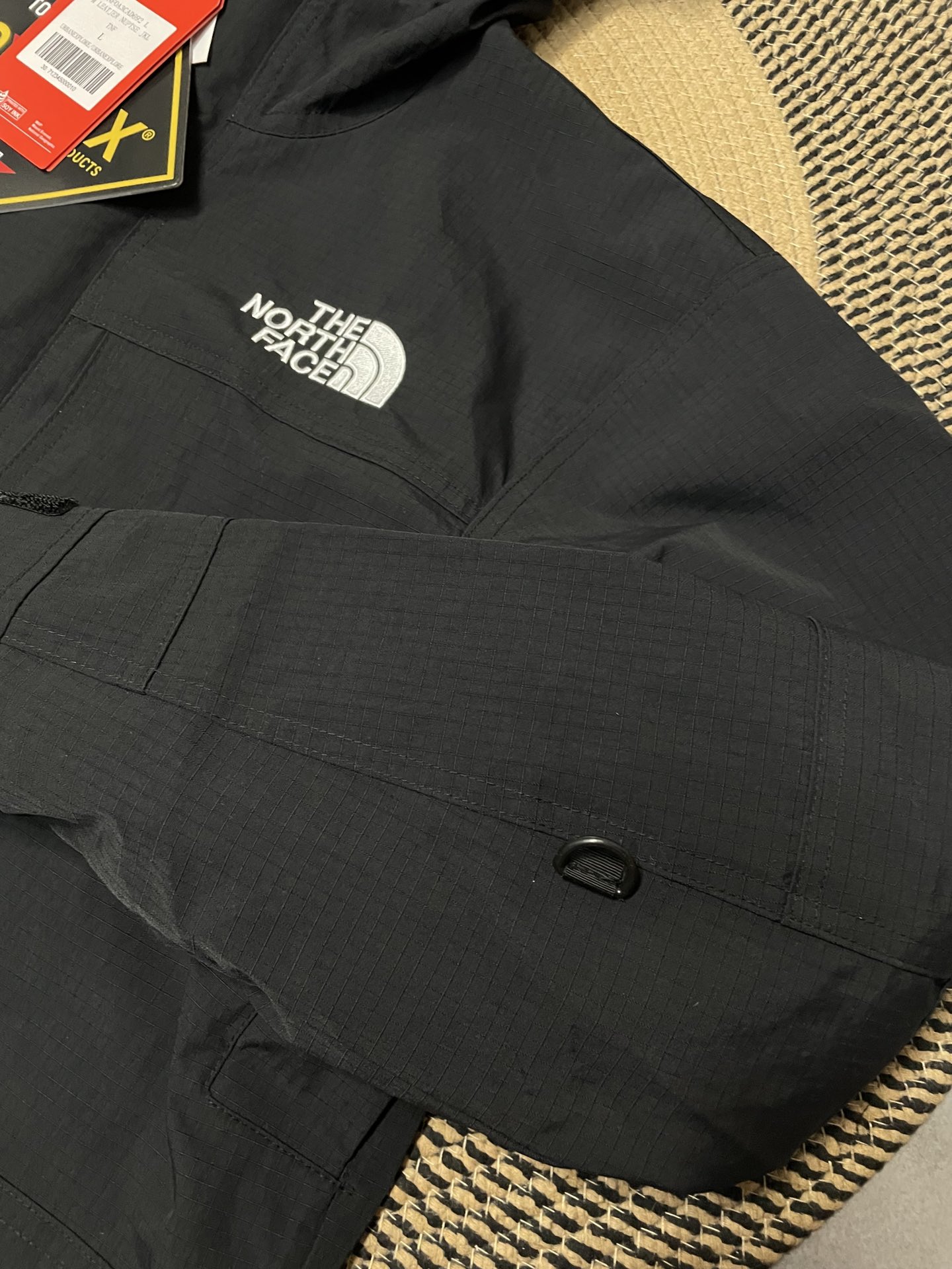 THE NORTH FACE×SUPREME プレミアム バイカー配色 撥水 軽量 ストリート フード付き ジャケット