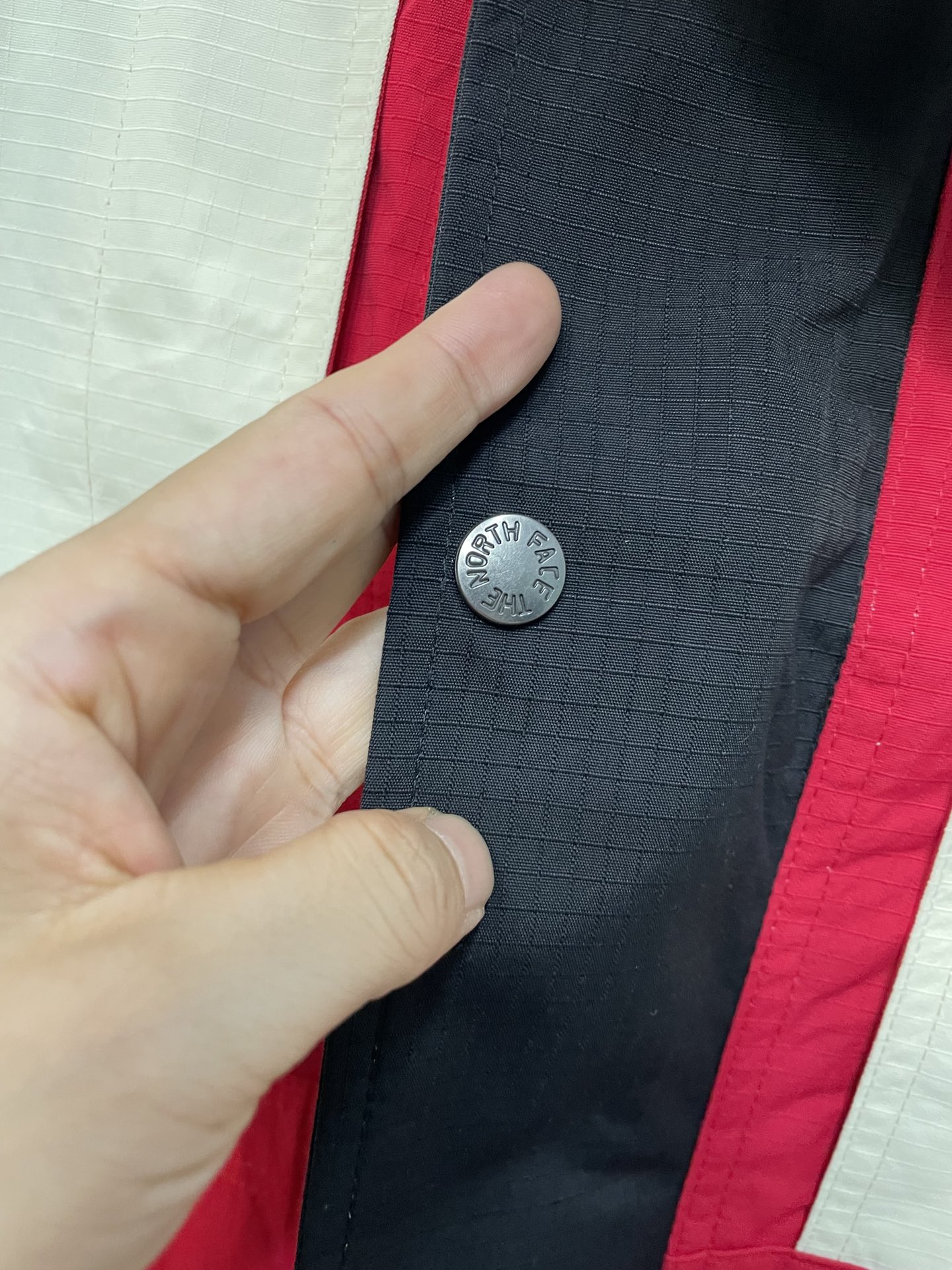 THE NORTH FACE × SUP コラボ バイカーズ パッチワーク フード付き シェルジャケット 耐水 撥水 ポリエステル 男女兼用