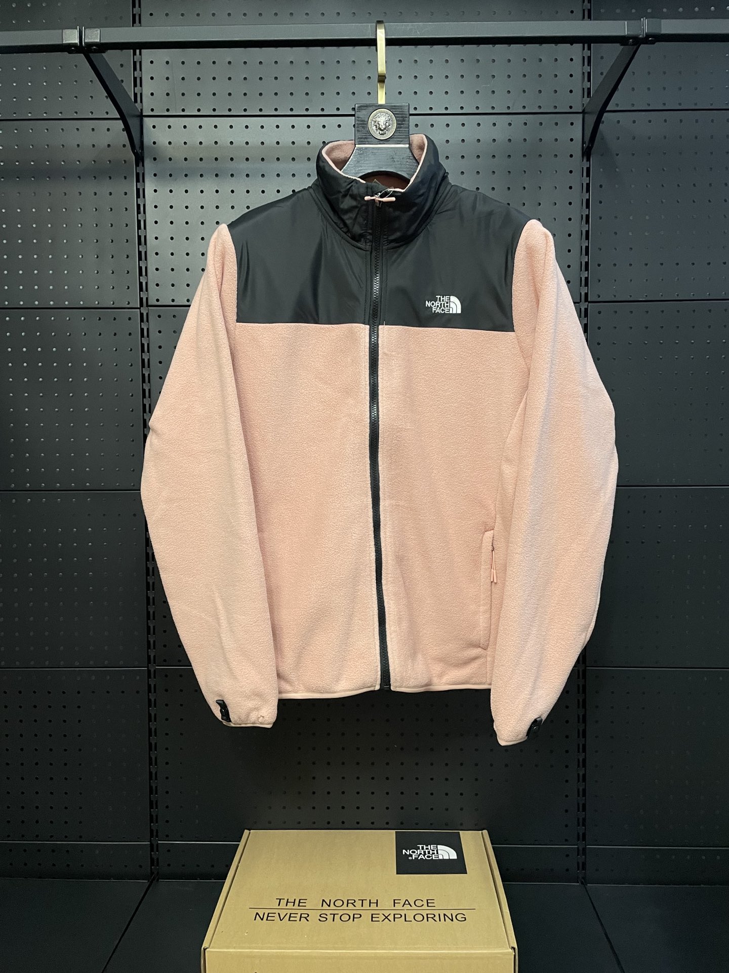 Rosa 【👌TheNorthFace北面 Chaqueta de forro polar拼接, nueva para otoño/invierno, deporte al aire libre, forro pol…