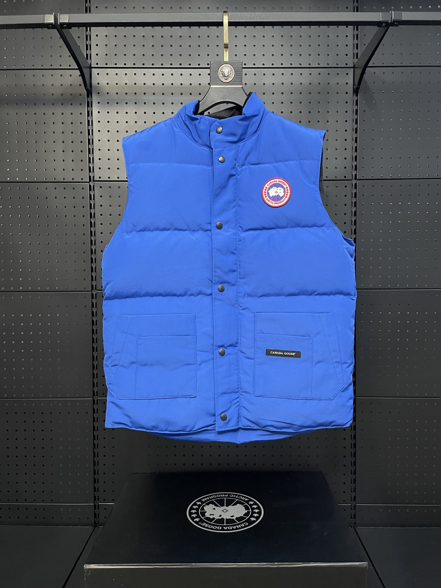 Versión premium azul cielo Canada Goose chaleco freestylecrew 🎗Tela impermeable personalizada idéntica a la original, …