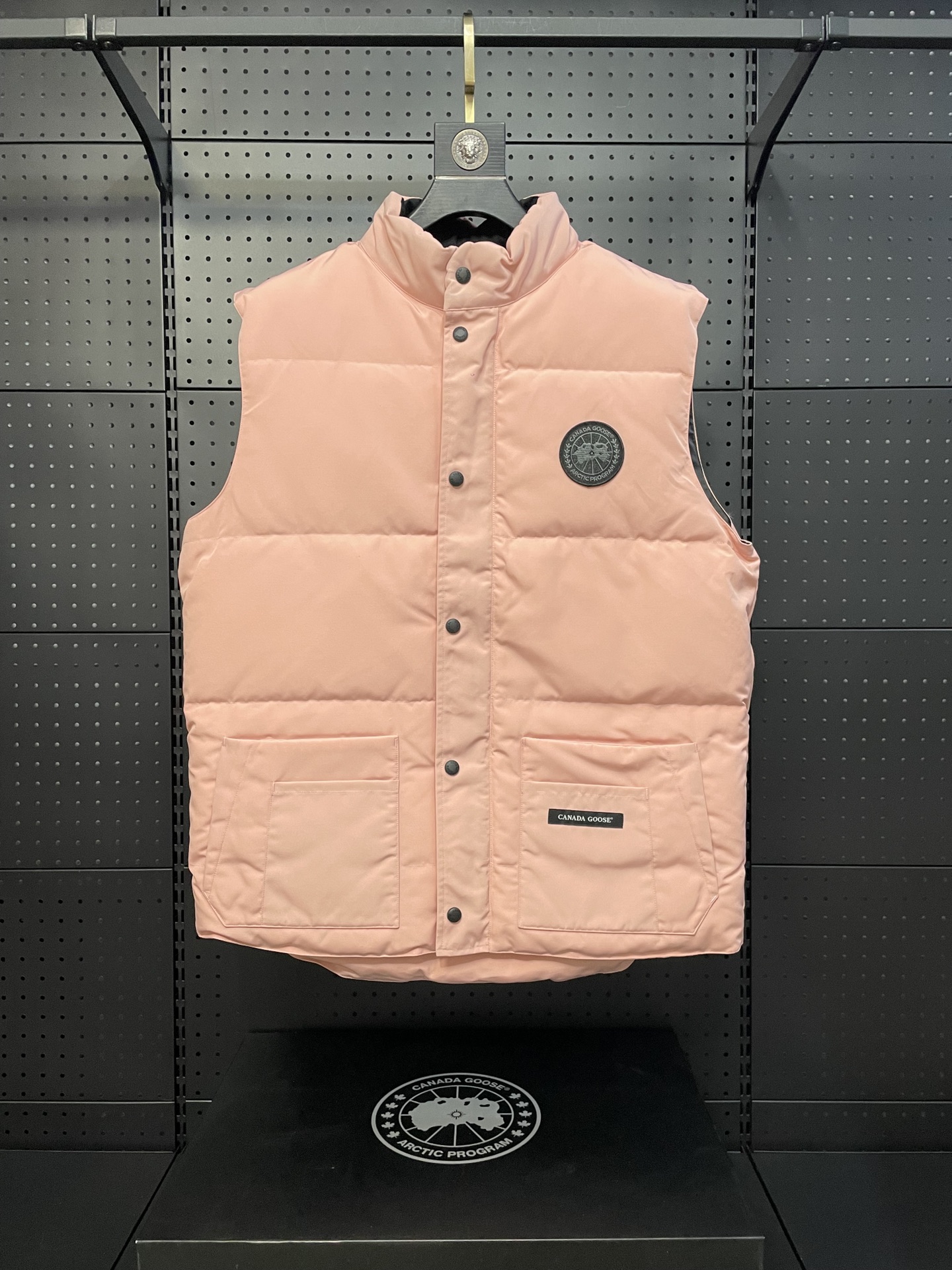 Versión premium rosa Canada Goose chaleco freestylecrew 🎗Tela impermeable personalizada idéntica a la original, suave …
