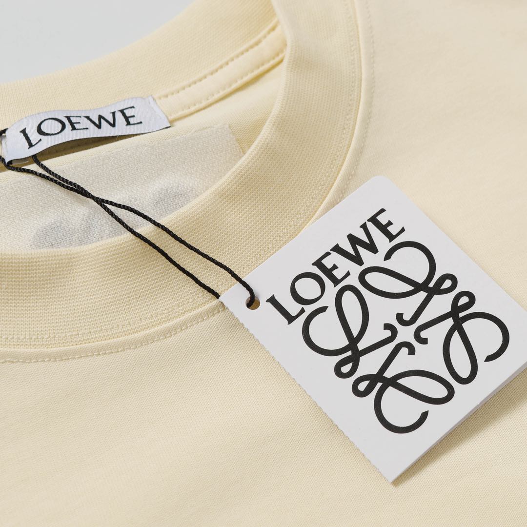 Loewe 罗意威 仙人掌图案圆领短袖T恤半袖