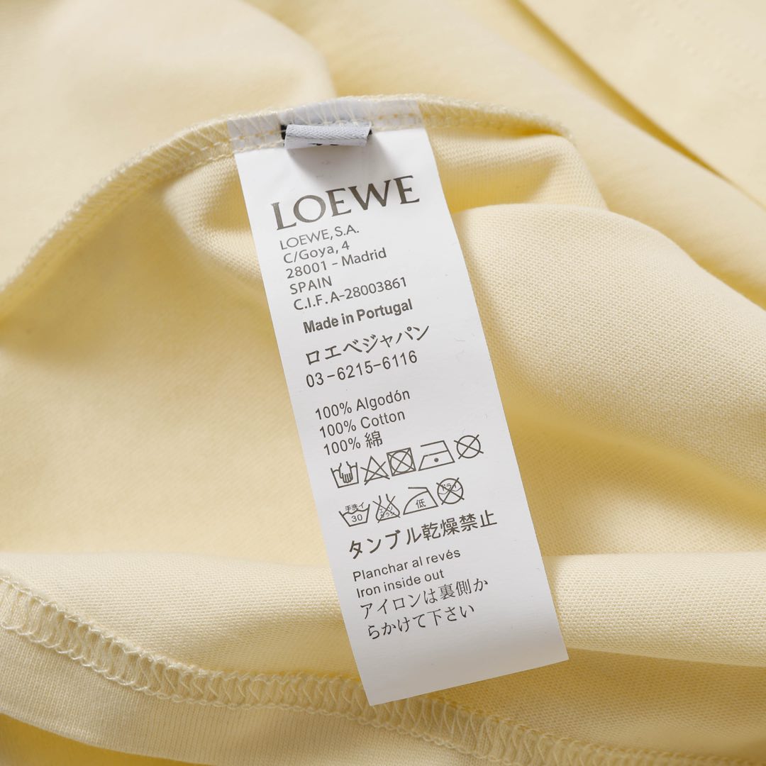 Loewe 罗意威 仙人掌图案圆领短袖T恤半袖