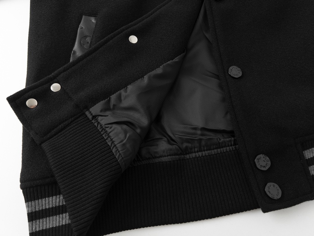 Louis Vuitton路易威登拼皮袖棒球服夹克外套
