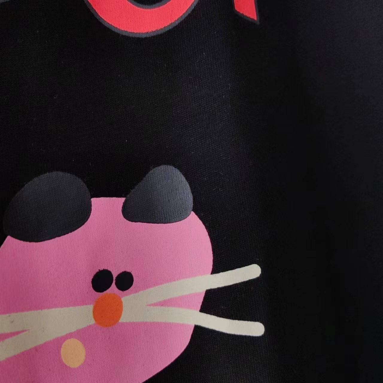 尺码表+ Gucci/古驰 2024早春卡通怪异猫图案印花T恤